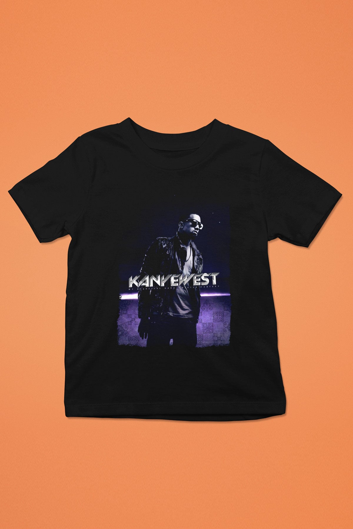 Kanye West Siyah Unisex Çocuk Tişört