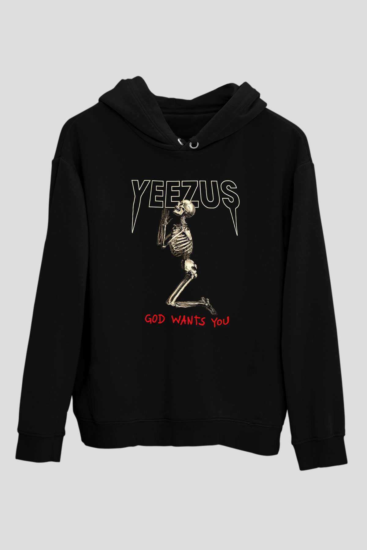 Kanye West Yeezus Siyah Unisex Hoodie