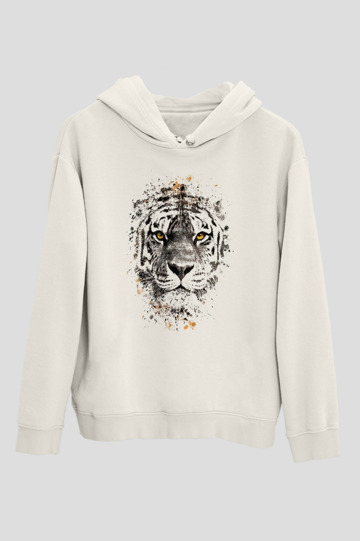 Kaplan Beyaz Unisex Hoodie