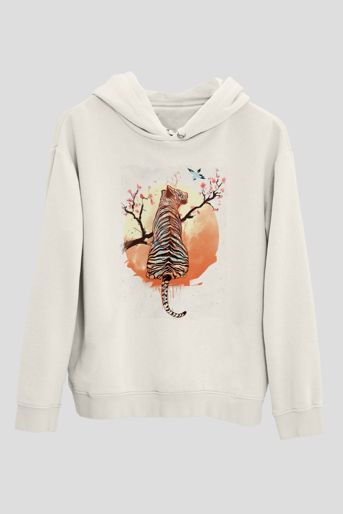 Kaplan Beyaz Unisex Hoodie