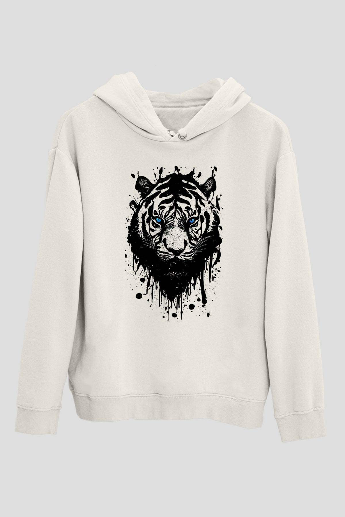 Kaplan Beyaz Unisex Hoodie