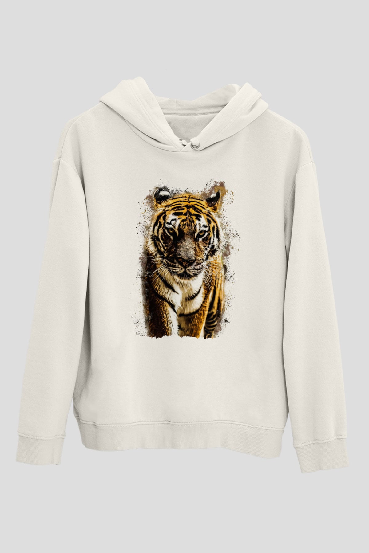 Kaplan Beyaz Unisex Hoodie