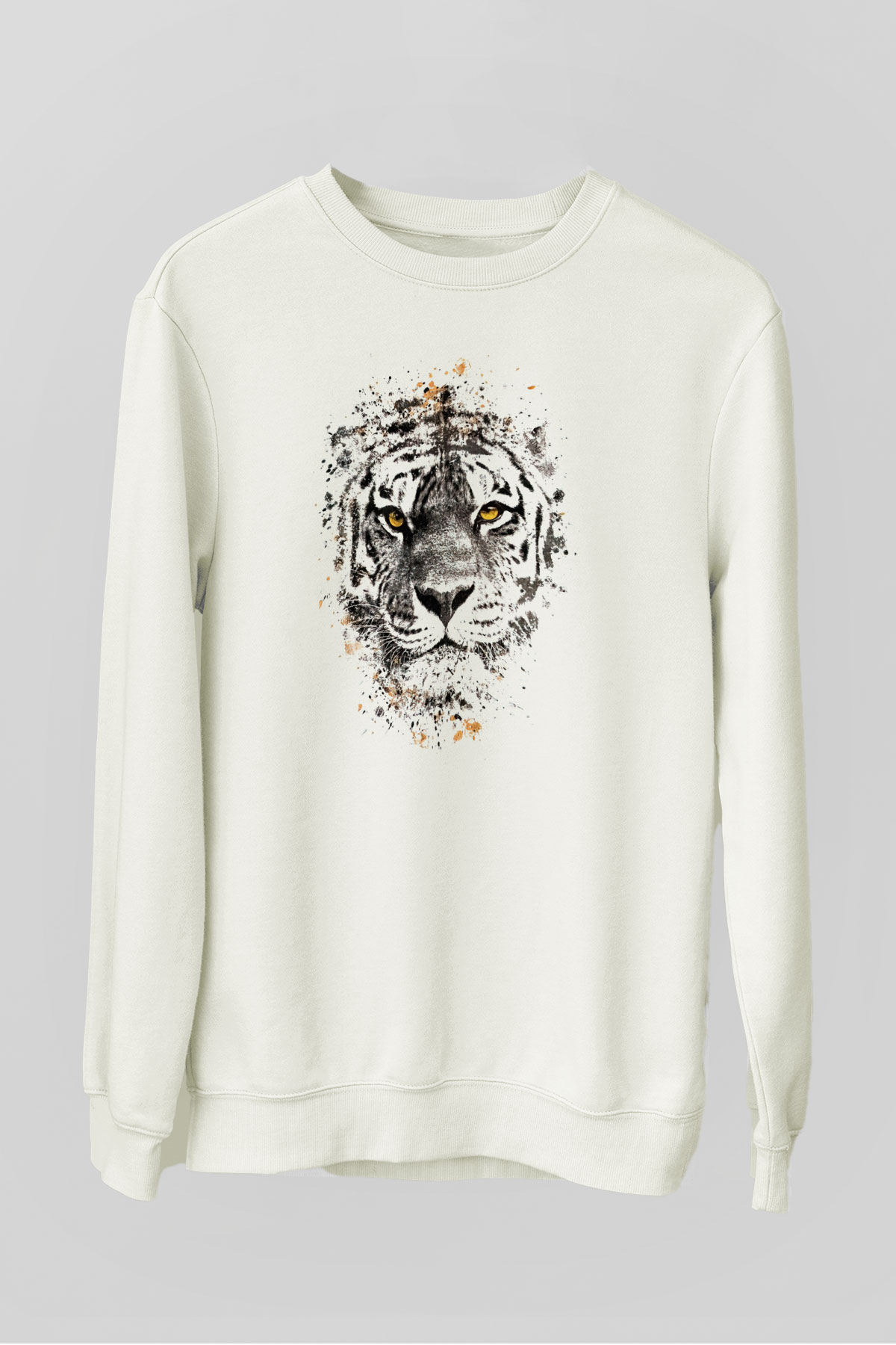 Kaplan Beyaz Unisex Sweatshirt