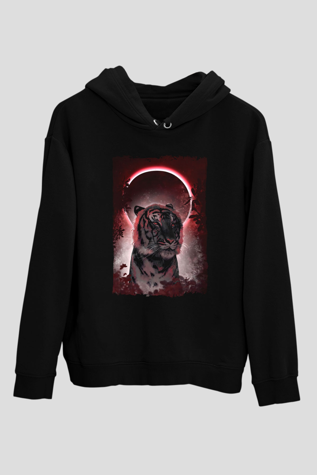 Kaplan Siyah Unisex Hoodie