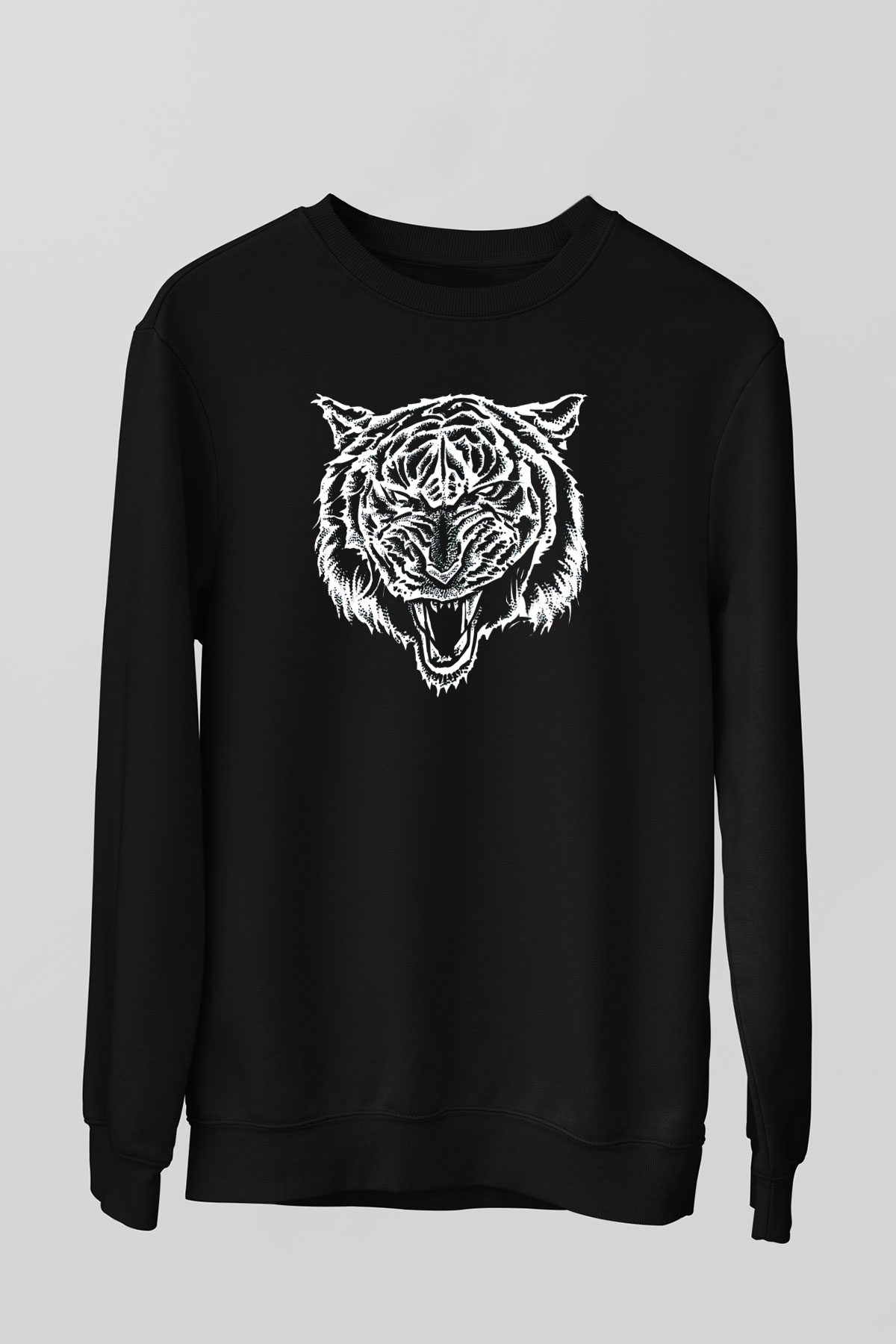 Kaplan Siyah Unisex Sweatshirt