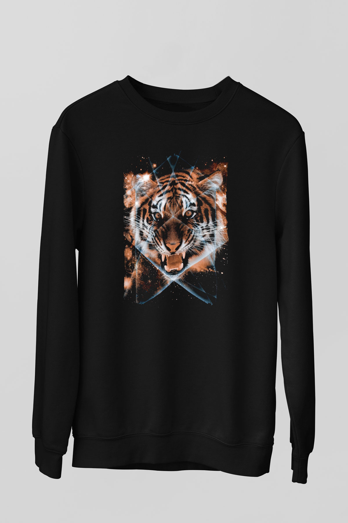 Kaplan Siyah Unisex Sweatshirt