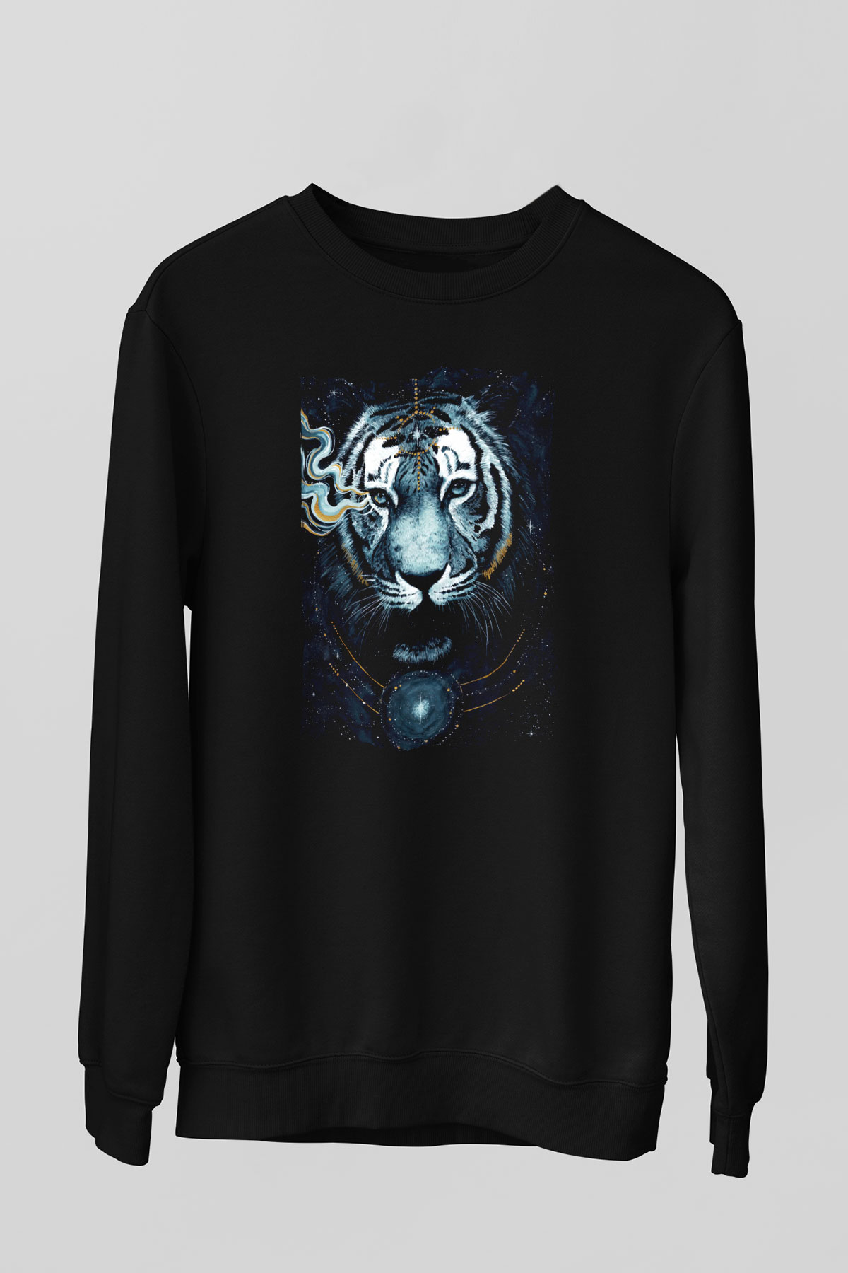 Kaplan Siyah Unisex Sweatshirt