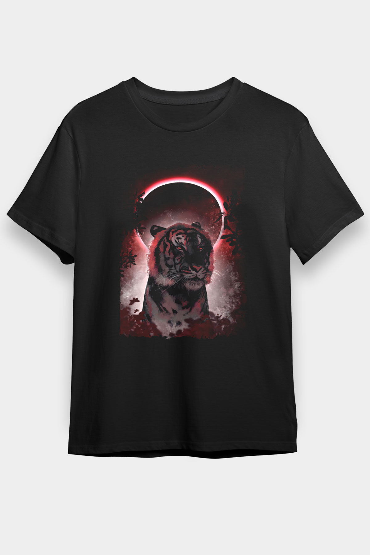 Kaplan Siyah Unisex Tişört T-Shirt - TişörtFabrikası