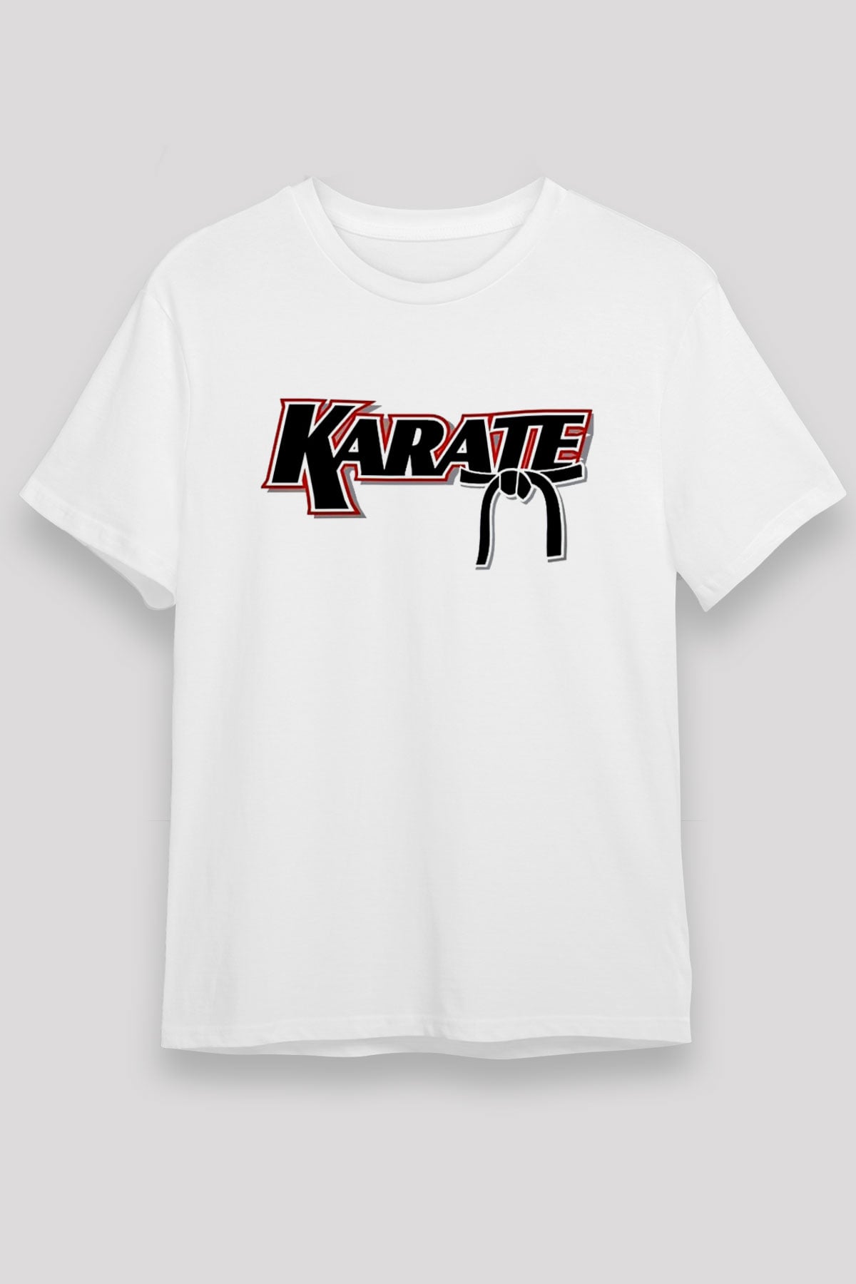 Karate Beyaz Unisex Tişört T-Shirt - TişörtFabrikası