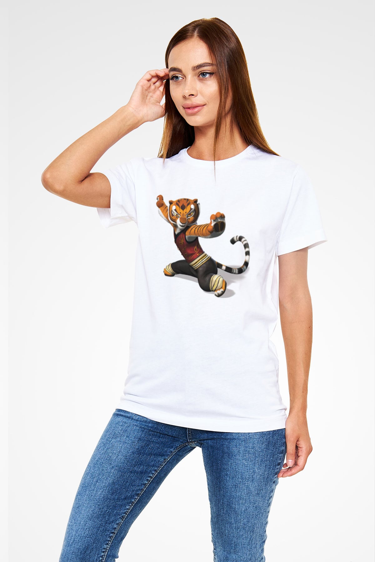 Karate Beyaz Unisex Tişört T-Shirt - TişörtFabrikası