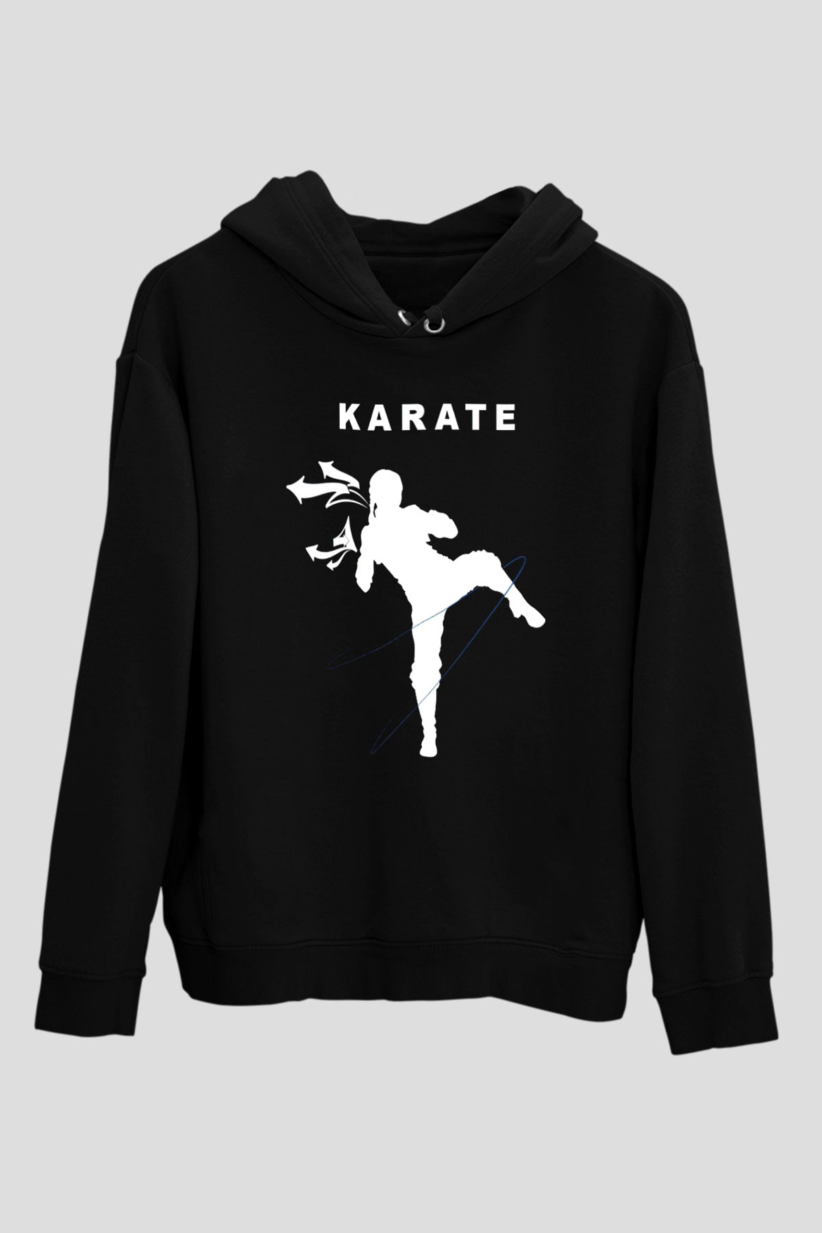 Karate Siyah Unisex Hoodie