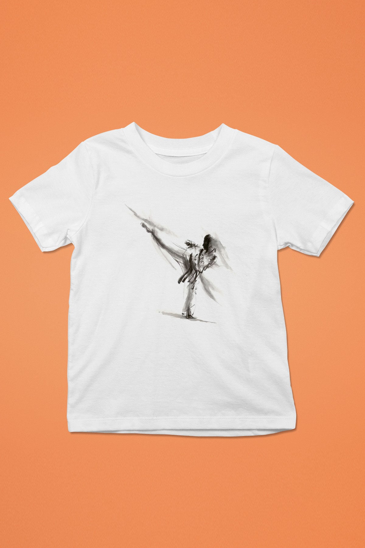 Karate Temalı Baskılı Beyaz  Çocuk Tişört