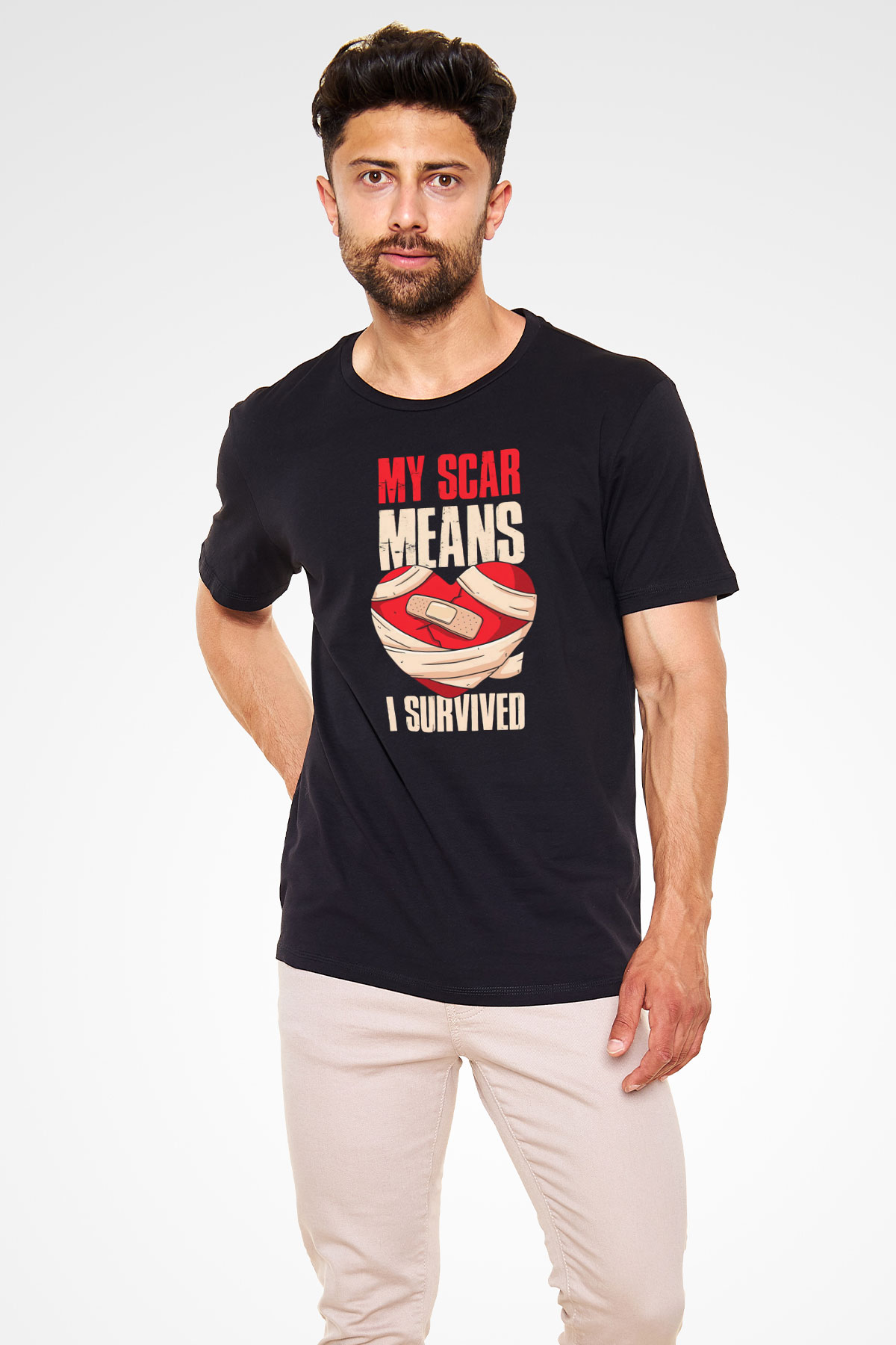 Kardiyolog Siyah Unisex Tişört T-Shirt - TişörtFabrikası