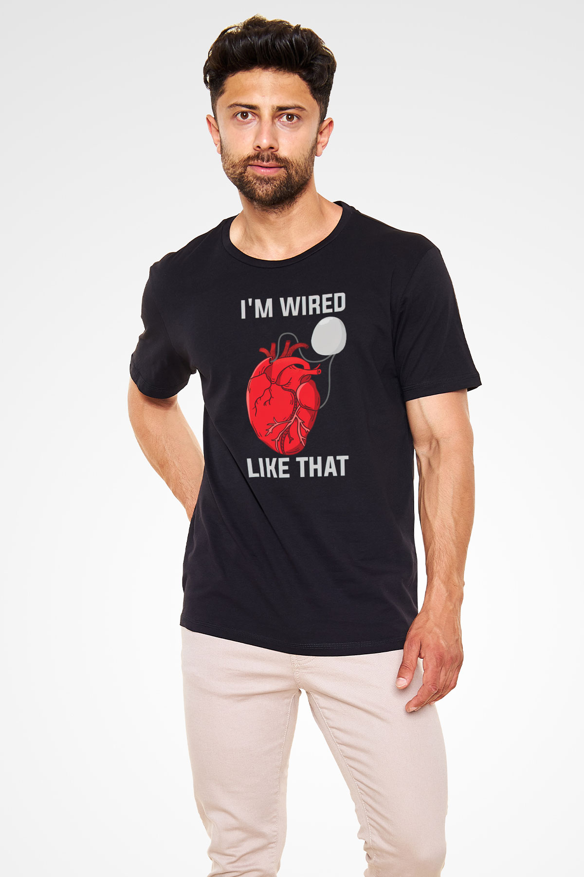 Kardiyolog Siyah Unisex Tişört T-Shirt - TişörtFabrikası