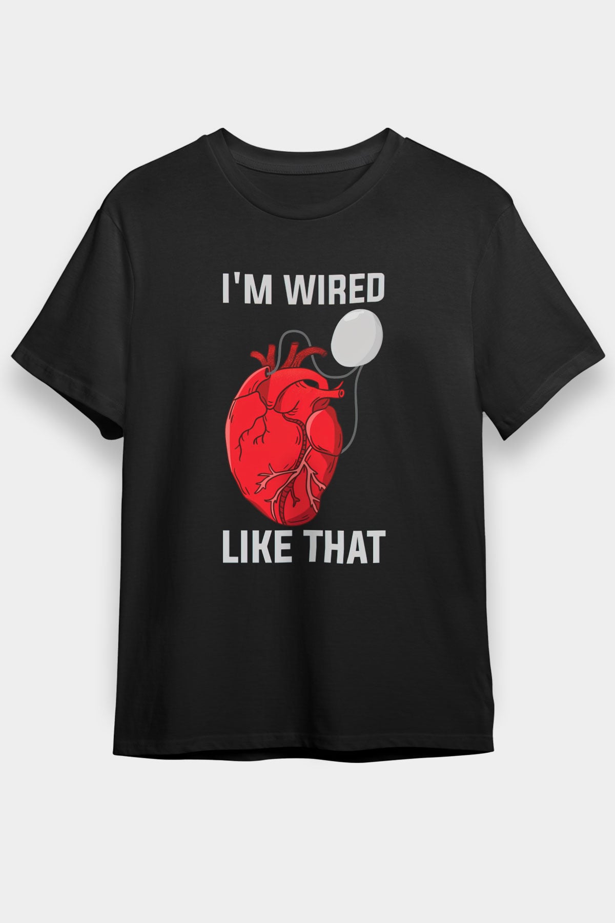 Kardiyolog Siyah Unisex Tişört T-Shirt - TişörtFabrikası