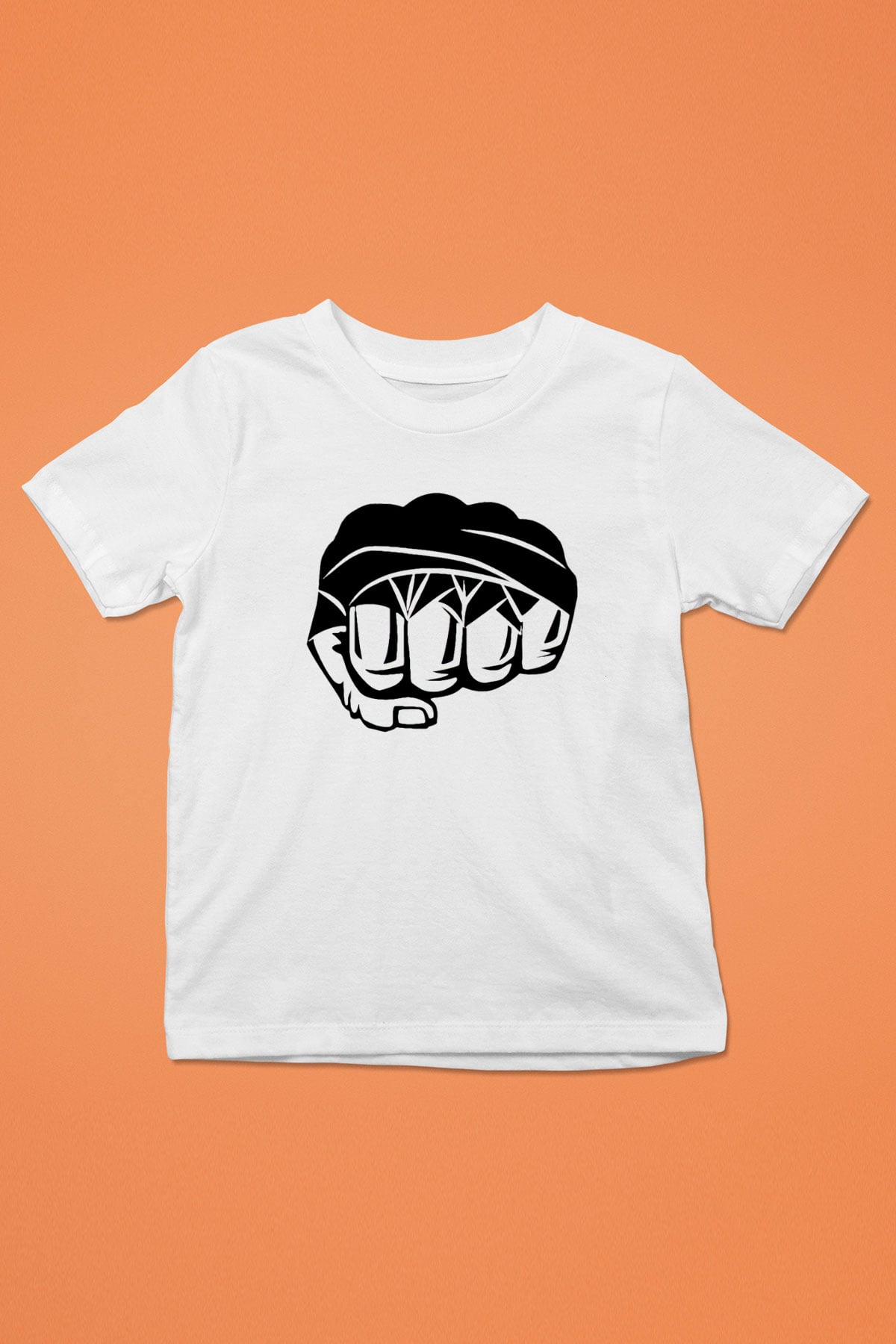 Karma dövüş sanatları Baskılı Beyaz Unisex Çocuk Tişört