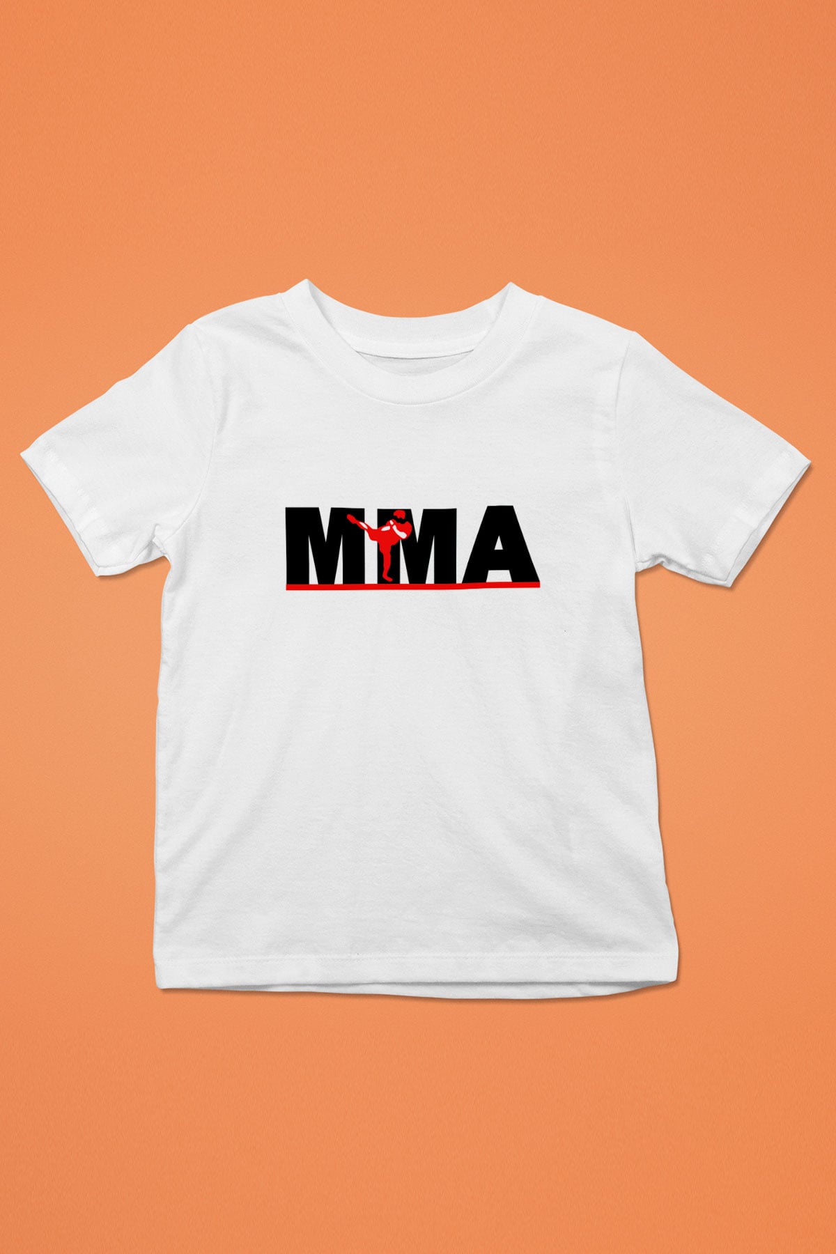 Karma dövüş sanatları Baskılı Beyaz Unisex Çocuk Tişört
