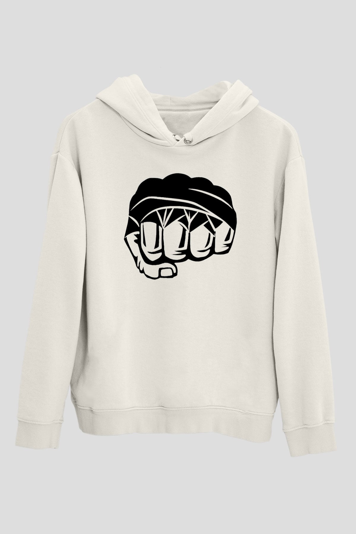 Karma dövüş sanatları Beyaz Unisex Hoodie