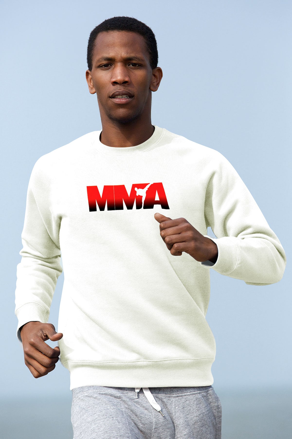 Karma dövüş sanatları Beyaz Unisex Sweatshirt