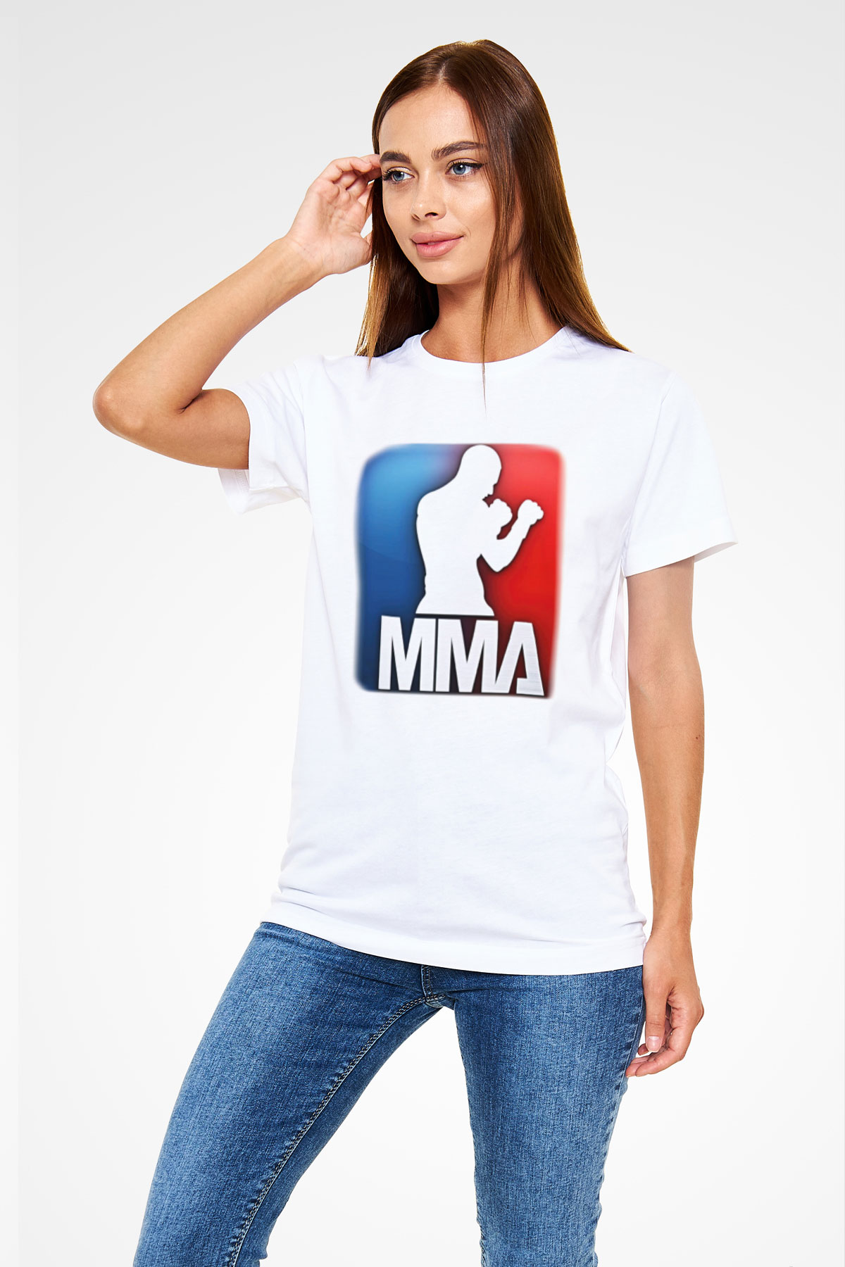 Karma dövüş sanatları Beyaz Unisex Tişört T-Shirt - TişörtFabrikası