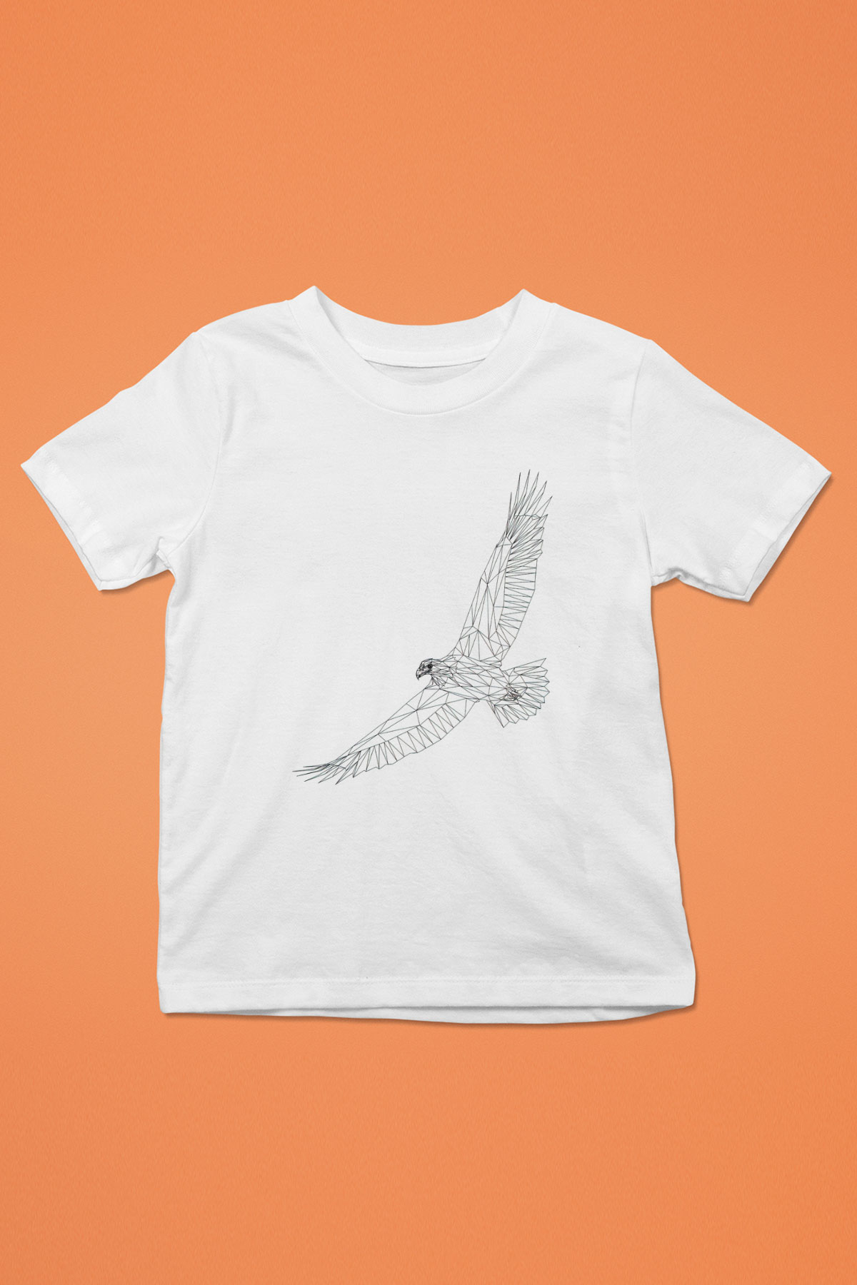 Kartal Beyaz Unisex Çocuk Tişört