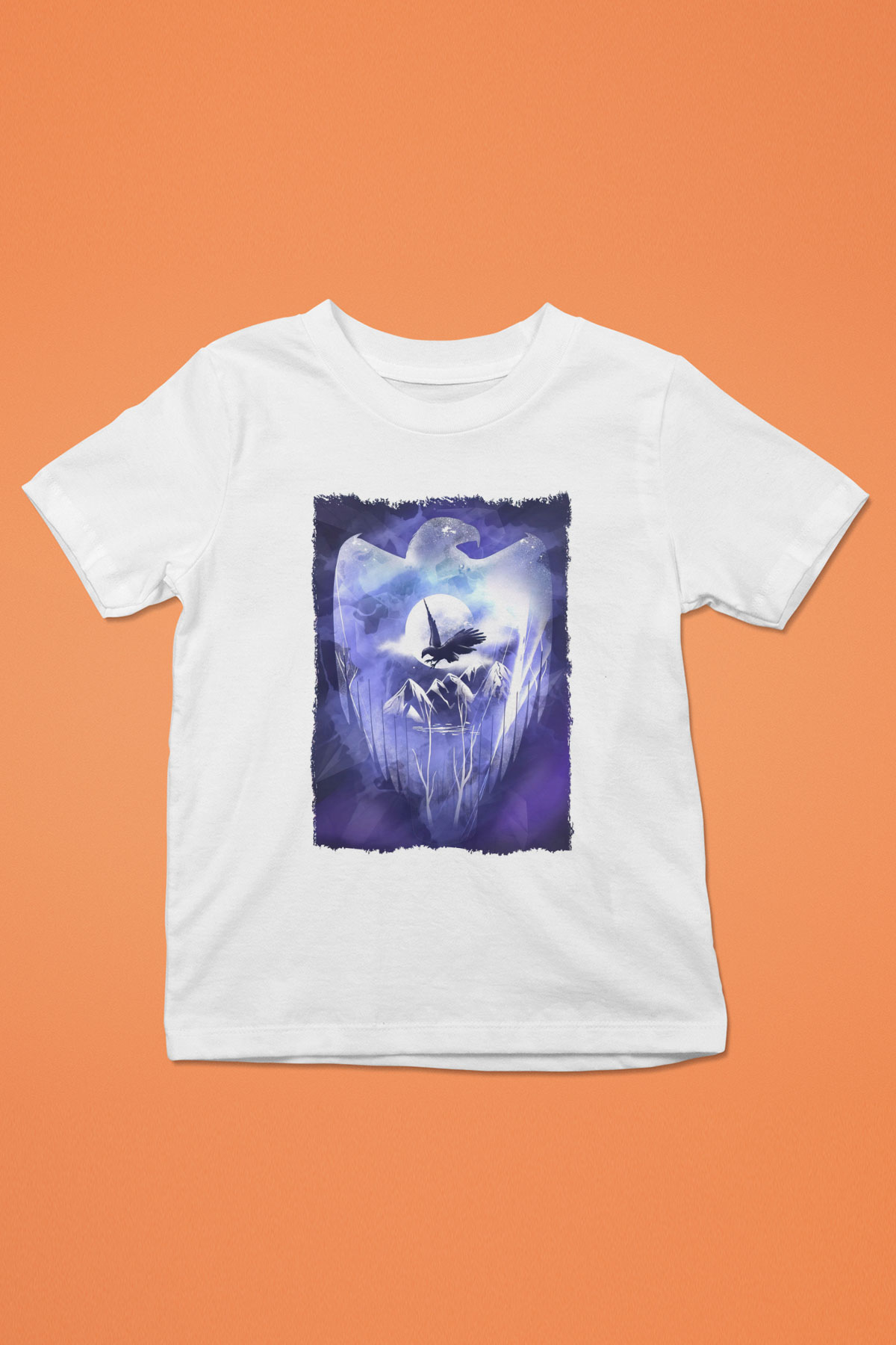 Kartal Beyaz Unisex Çocuk Tişört