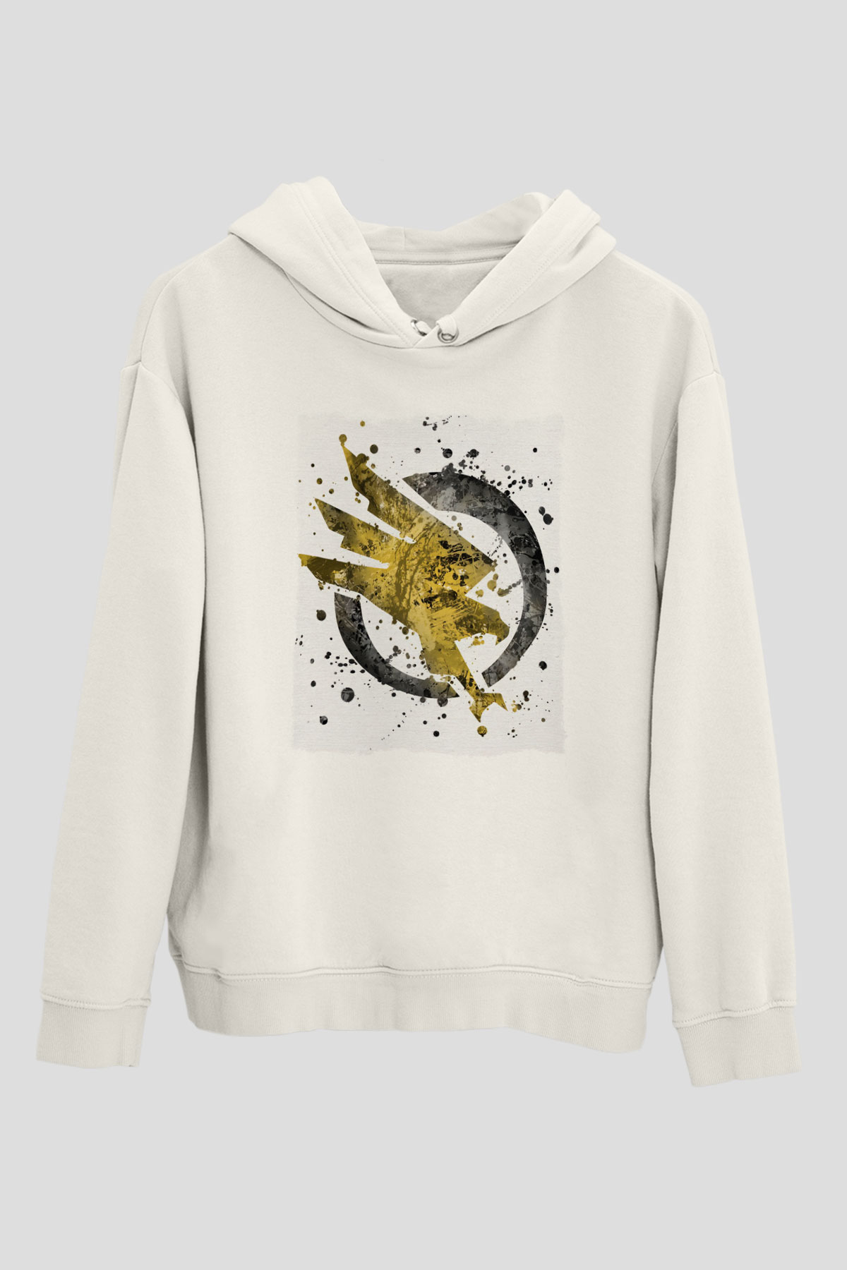 Kartal Beyaz Unisex Hoodie
