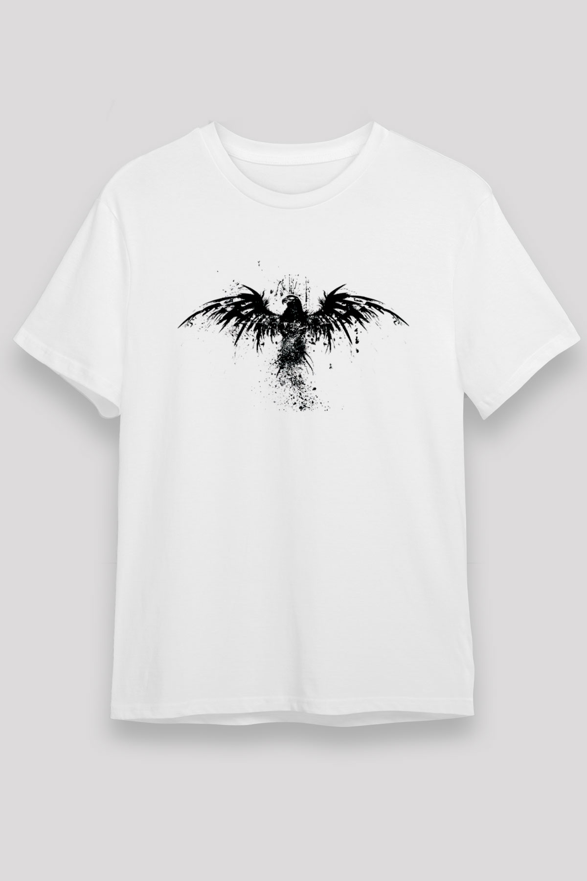 Kartal Beyaz Unisex Tişört T-Shirt - TişörtFabrikası