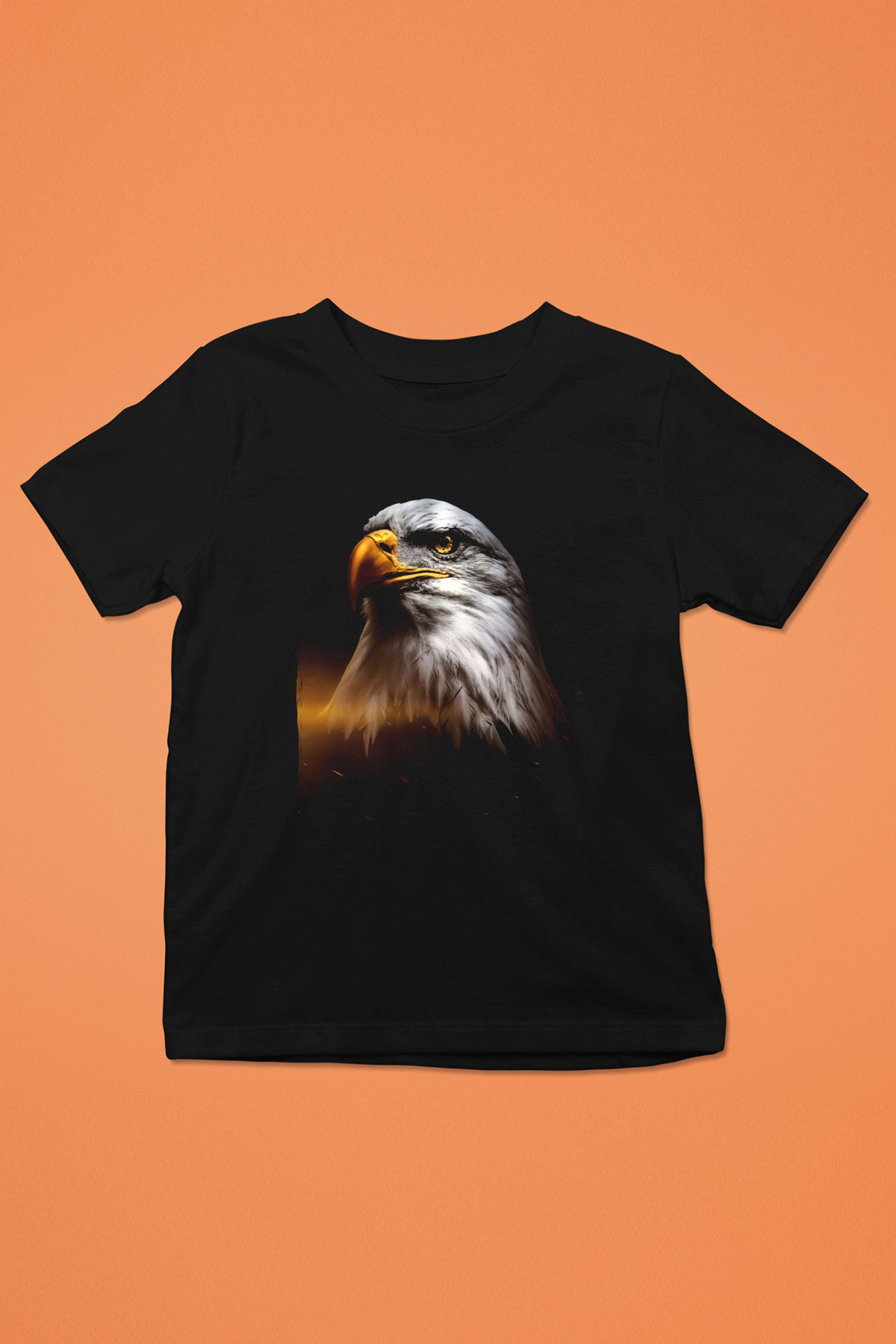 Kartal Siyah Unisex Çocuk Tişört