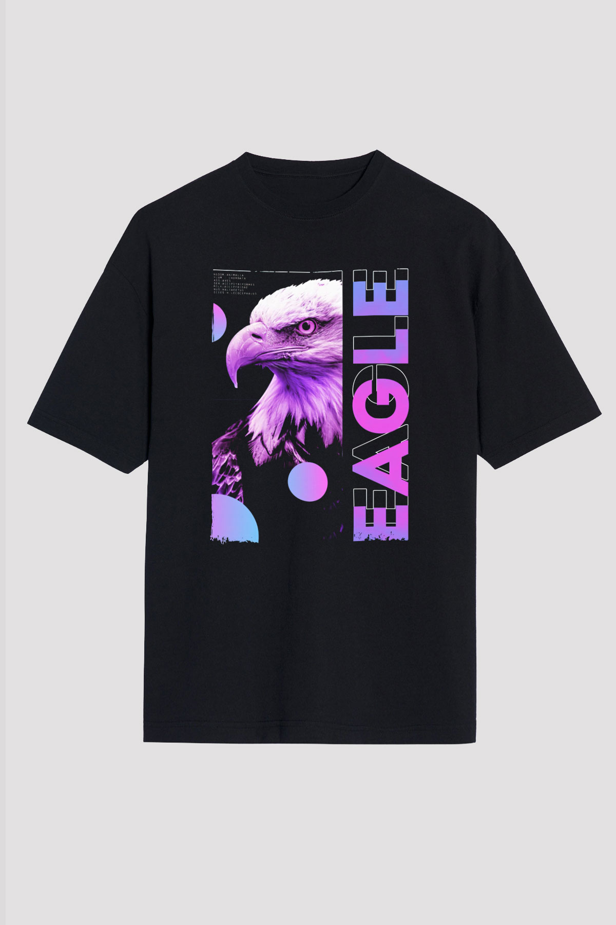 Kartal Siyah Oversize Tişört Oversize T-shirt - TişörtFabrikası