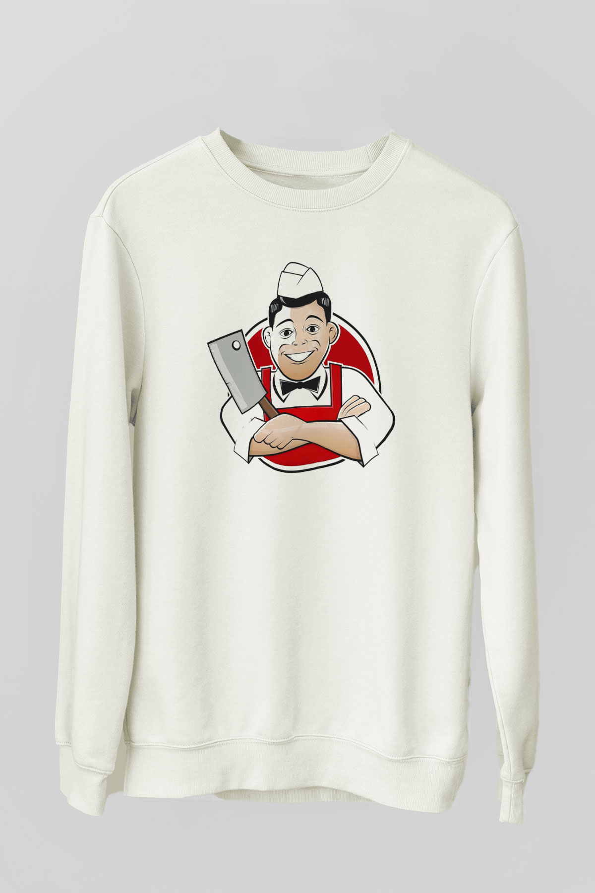 Kasap Beyaz Unisex Sweatshirt