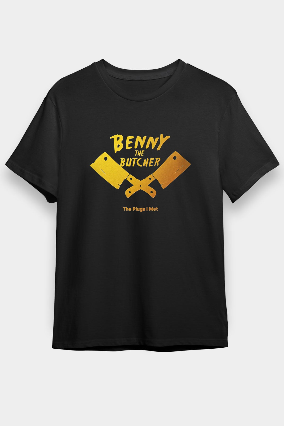 Kasap Siyah Unisex Tişört T-Shirt - TişörtFabrikası