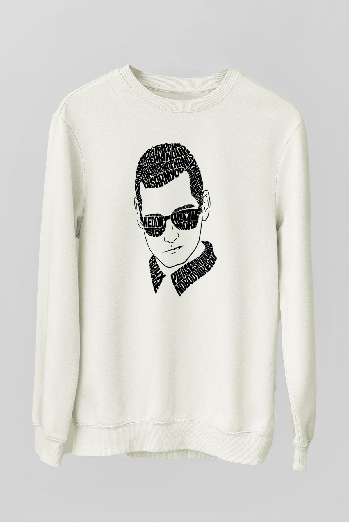 Kaskade Beyaz Unisex Sweatshirt