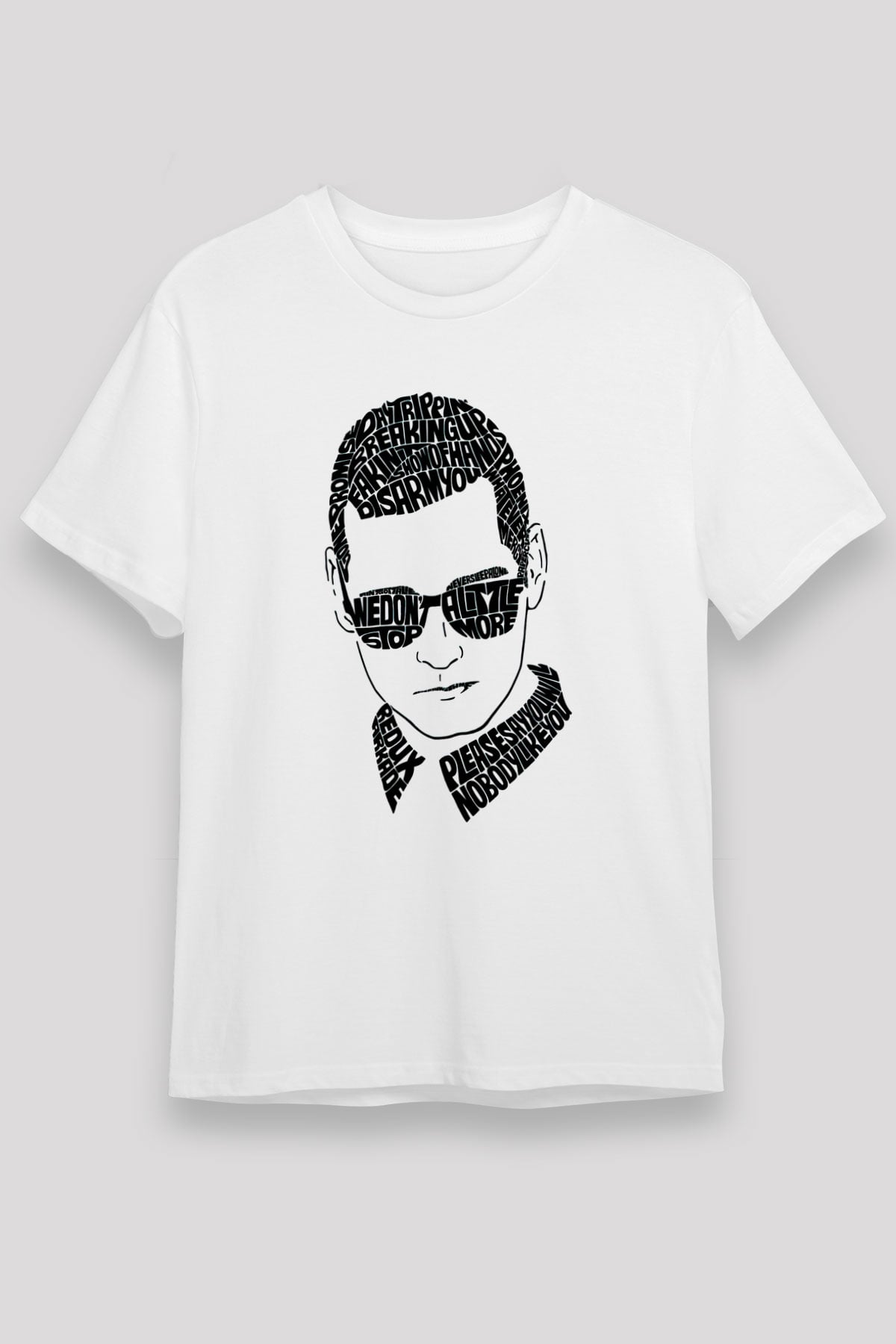 Kaskade Beyaz Unisex Tişört T-Shirt - TişörtFabrikası