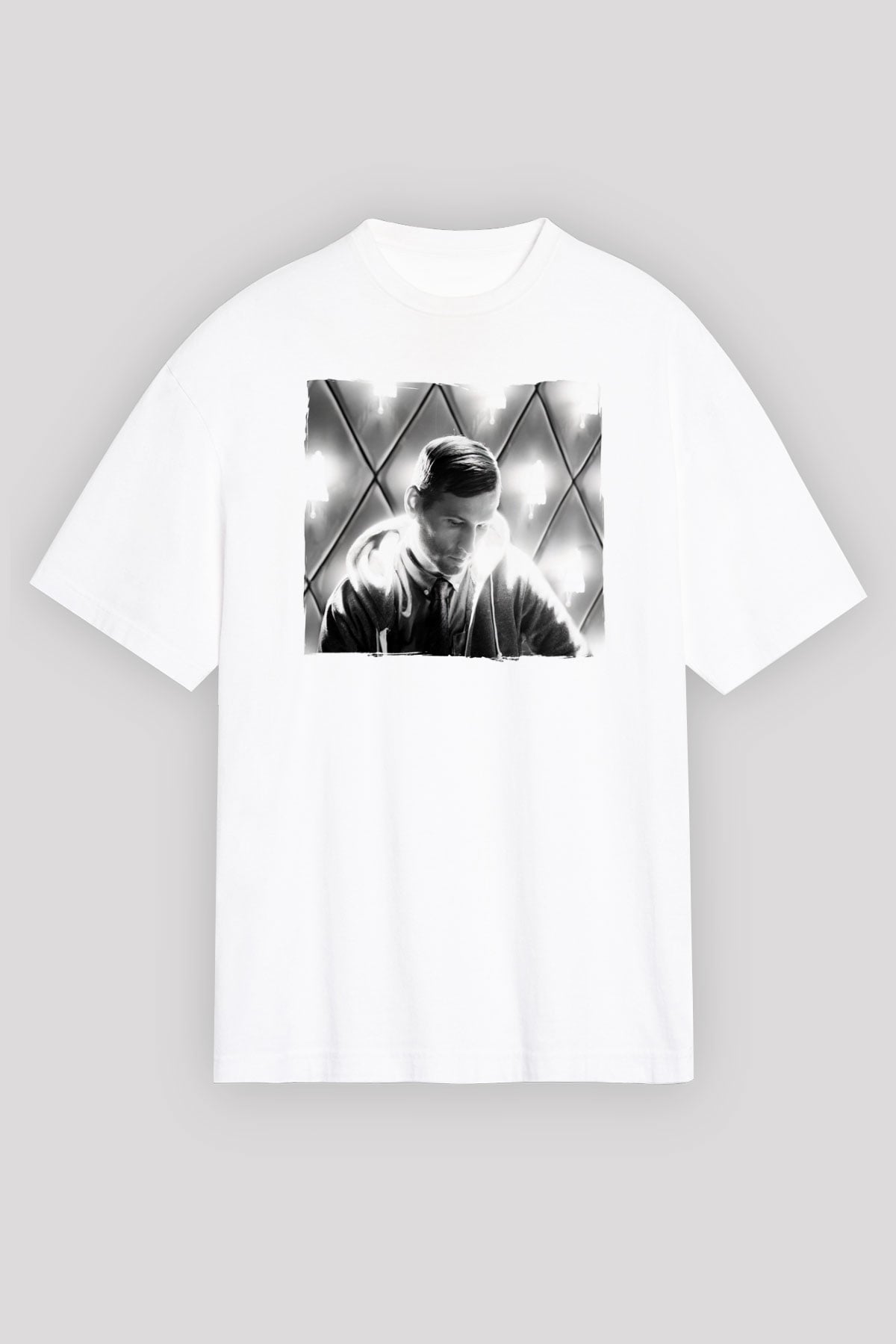 Kaskade Beyaz Oversize Tişört Oversize T-shirt - TişörtFabrikası