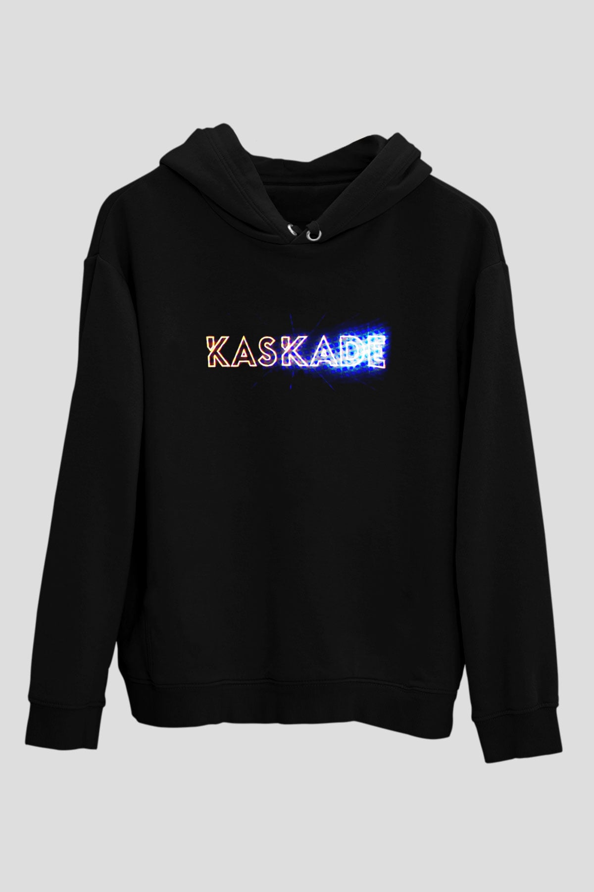 Kaskade Siyah Unisex Hoodie