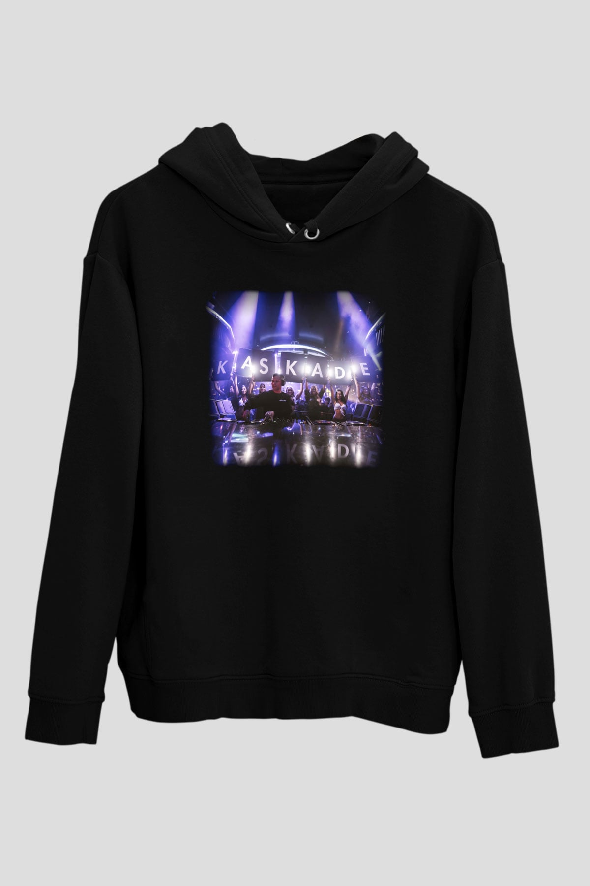 Kaskade Siyah Unisex Hoodie