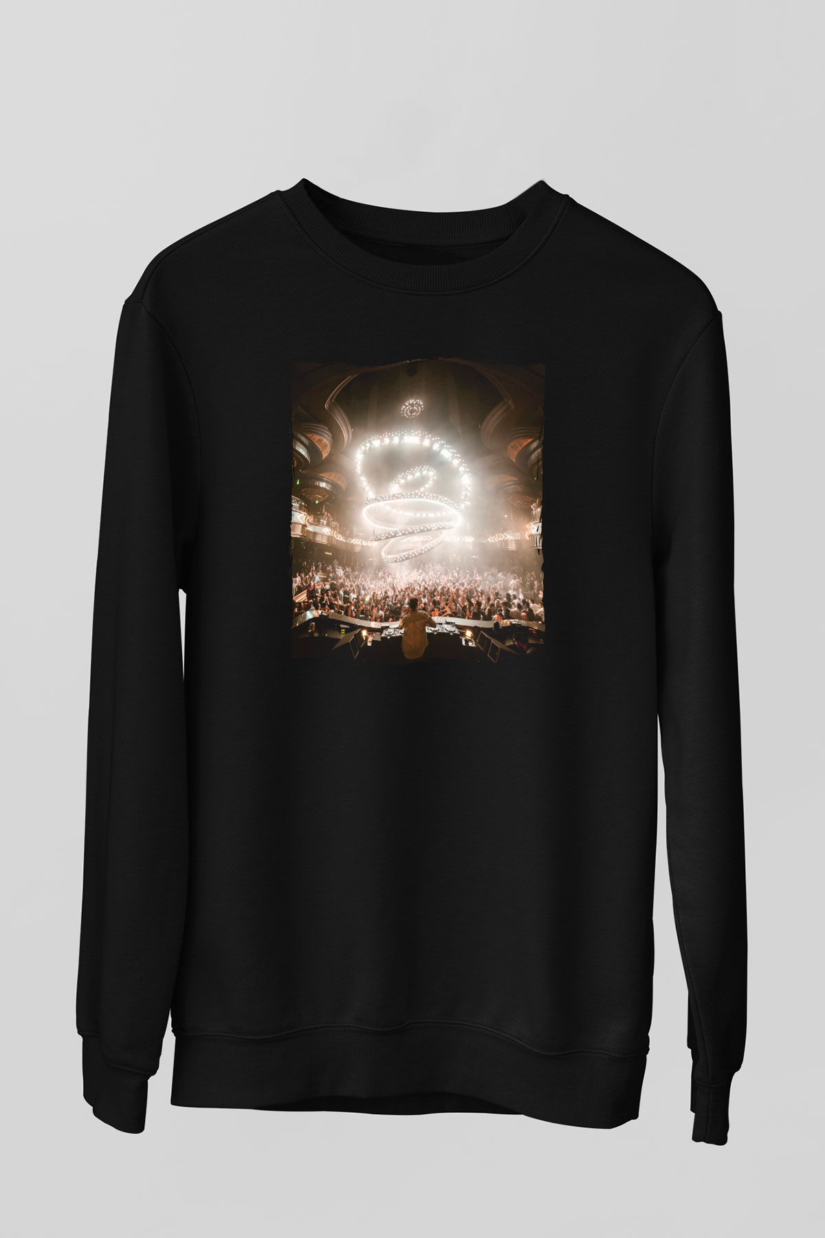 Kaskade Siyah Unisex Sweatshirt