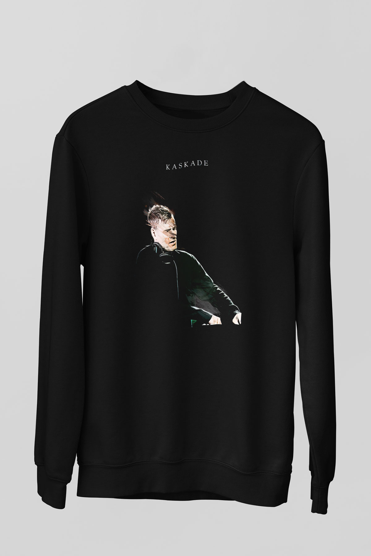 Kaskade Siyah Unisex Sweatshirt