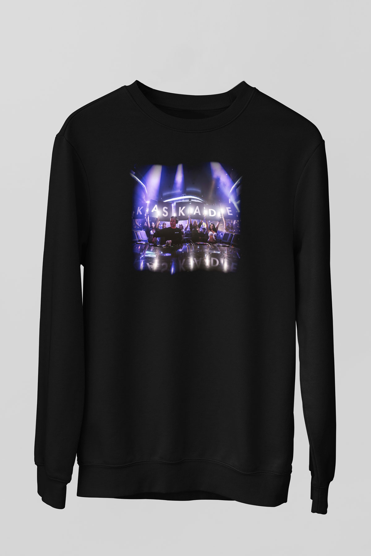 Kaskade Siyah Unisex Sweatshirt