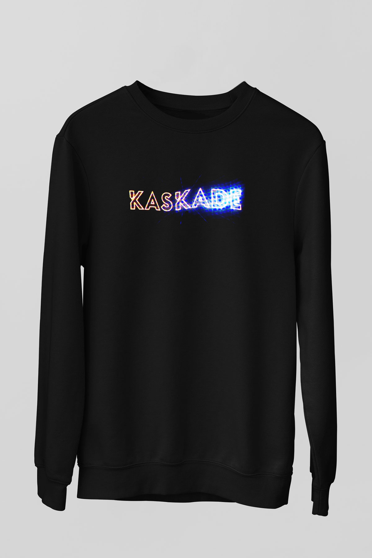 Kaskade Siyah Unisex Sweatshirt