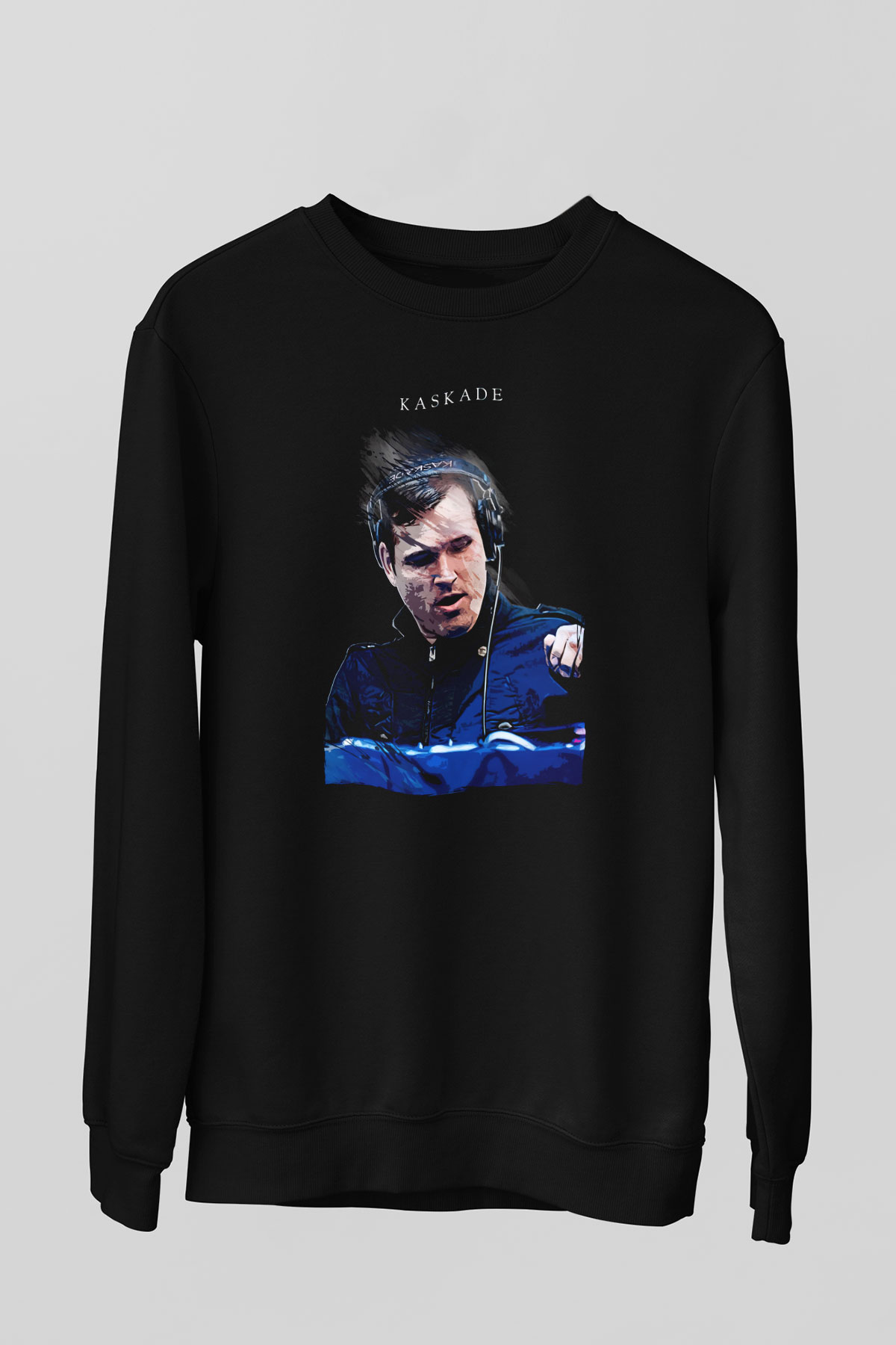Kaskade Siyah Unisex Sweatshirt