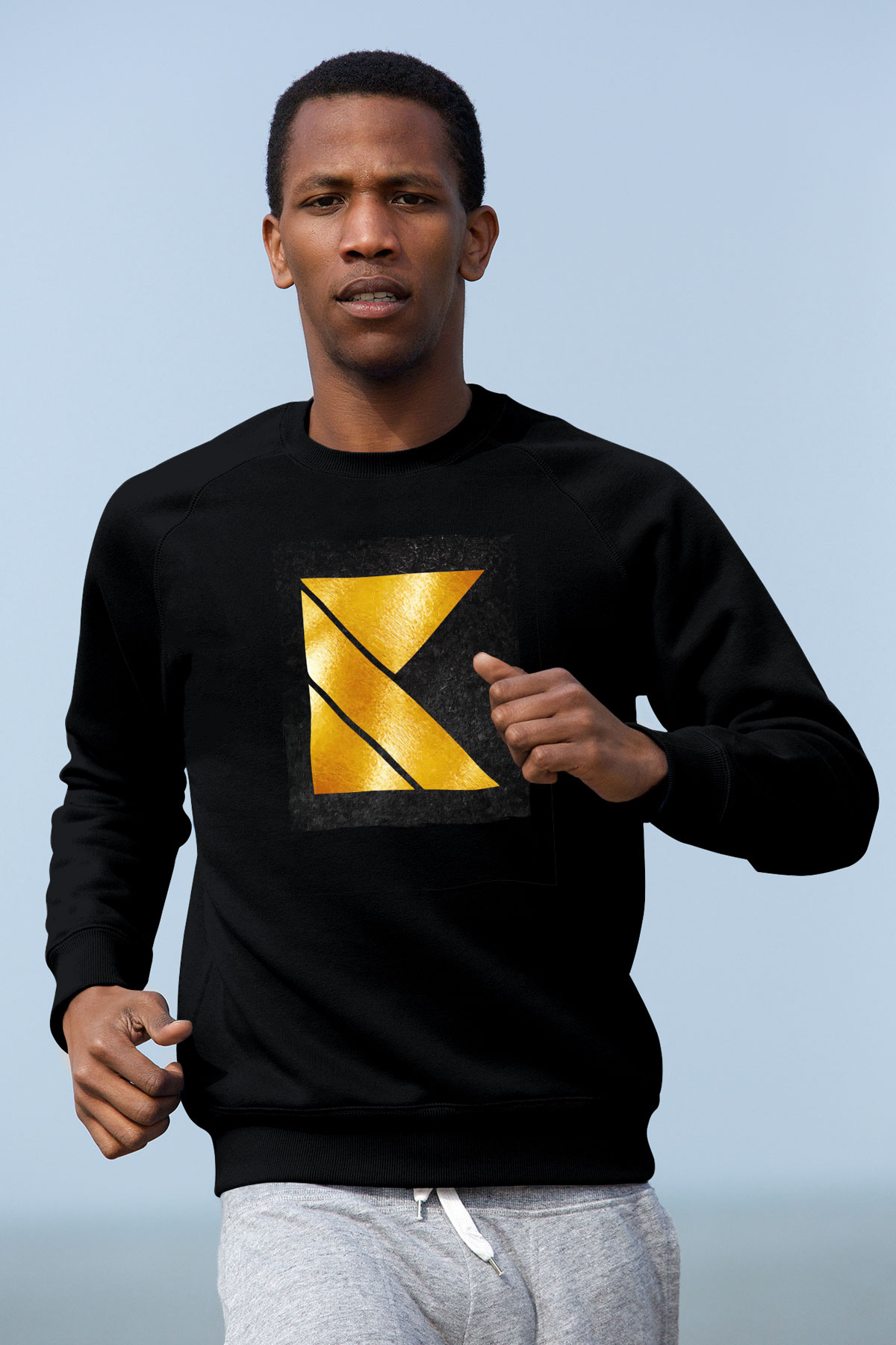 Kaskade Siyah Unisex Sweatshirt