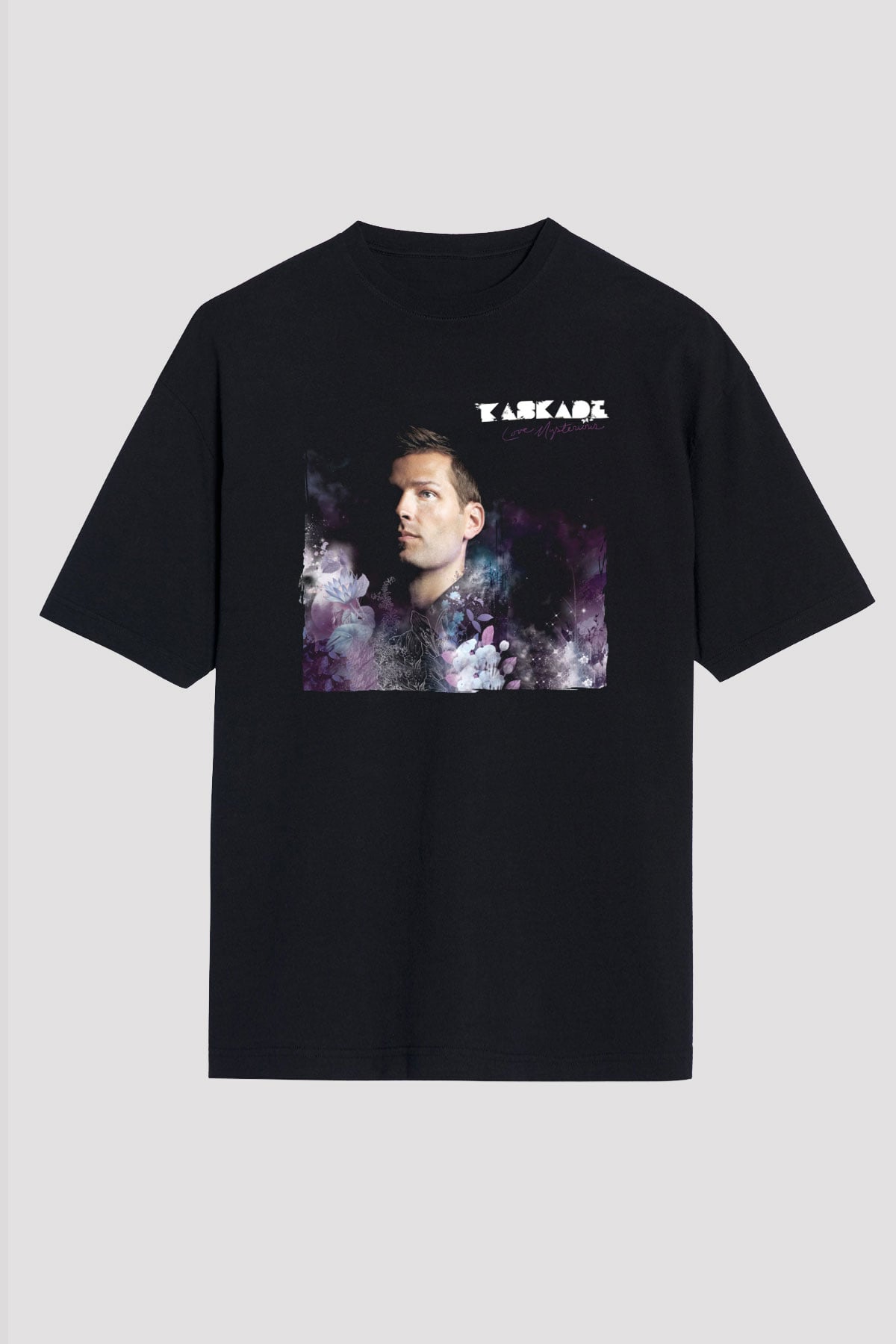 Kaskade Siyah Oversize Tişört Oversize T-shirt - TişörtFabrikası