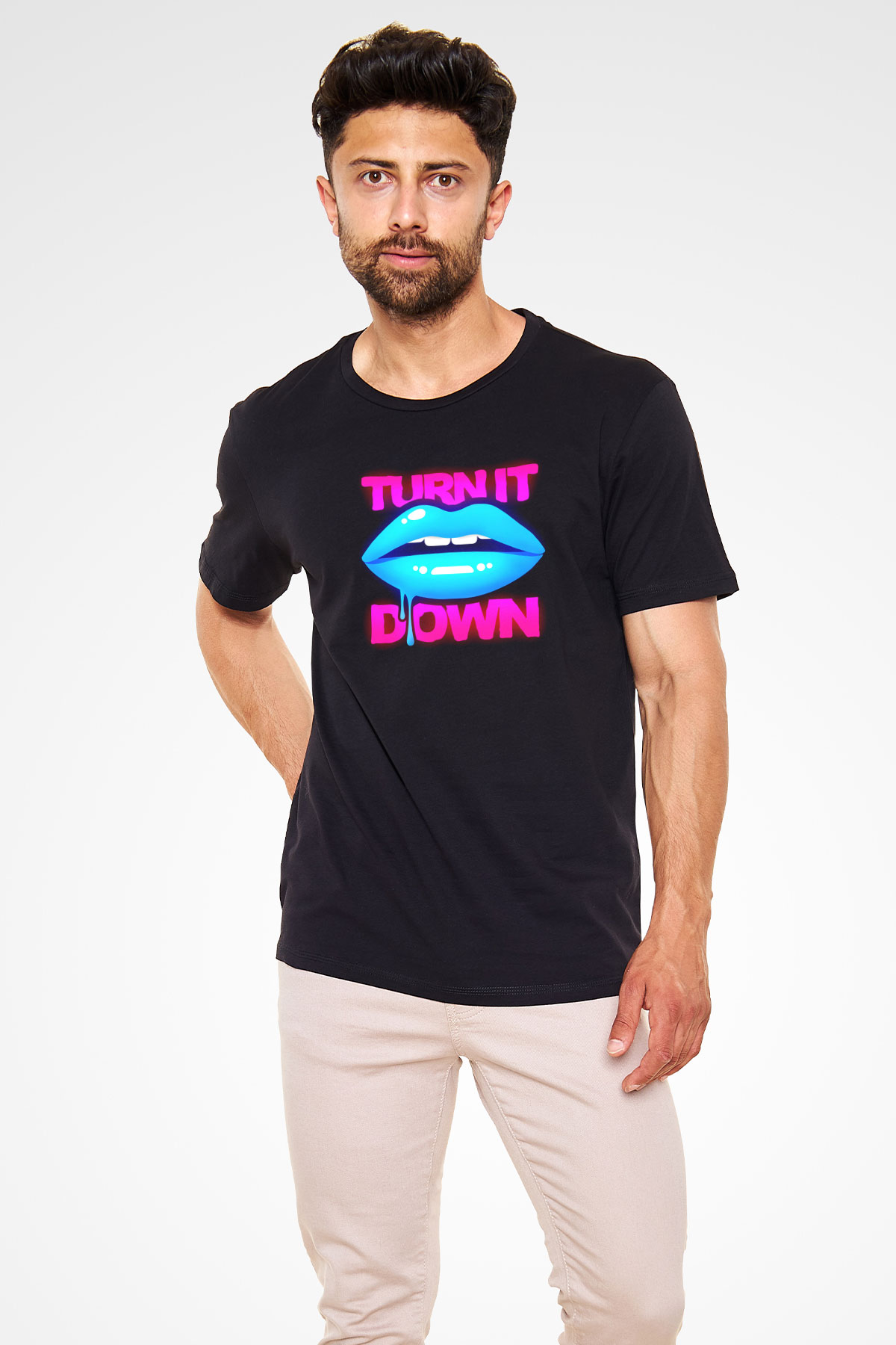 Kaskade Siyah Unisex Tişört T-Shirt - TişörtFabrikası