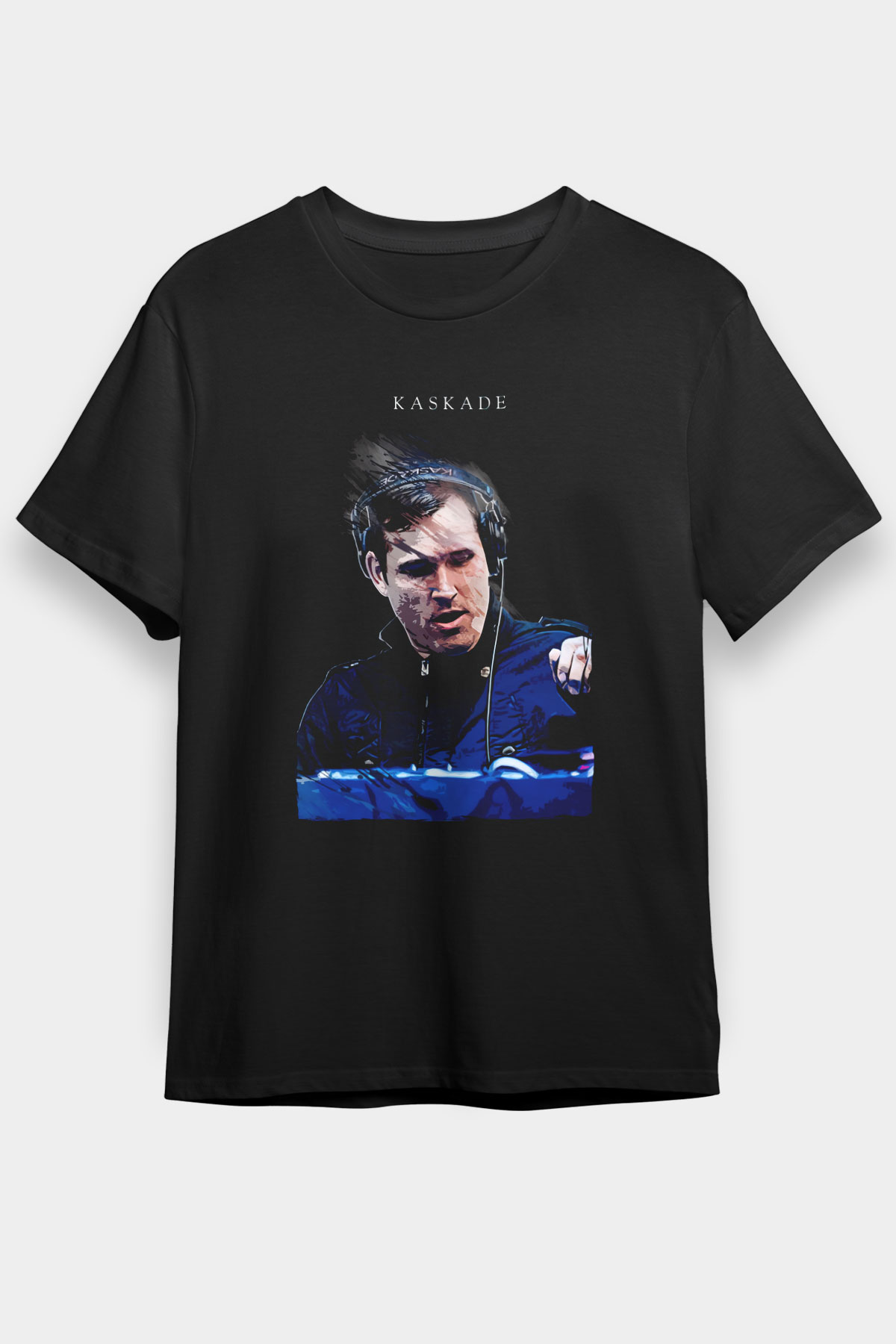 Kaskade Siyah Unisex Tişört T-Shirt - TişörtFabrikası