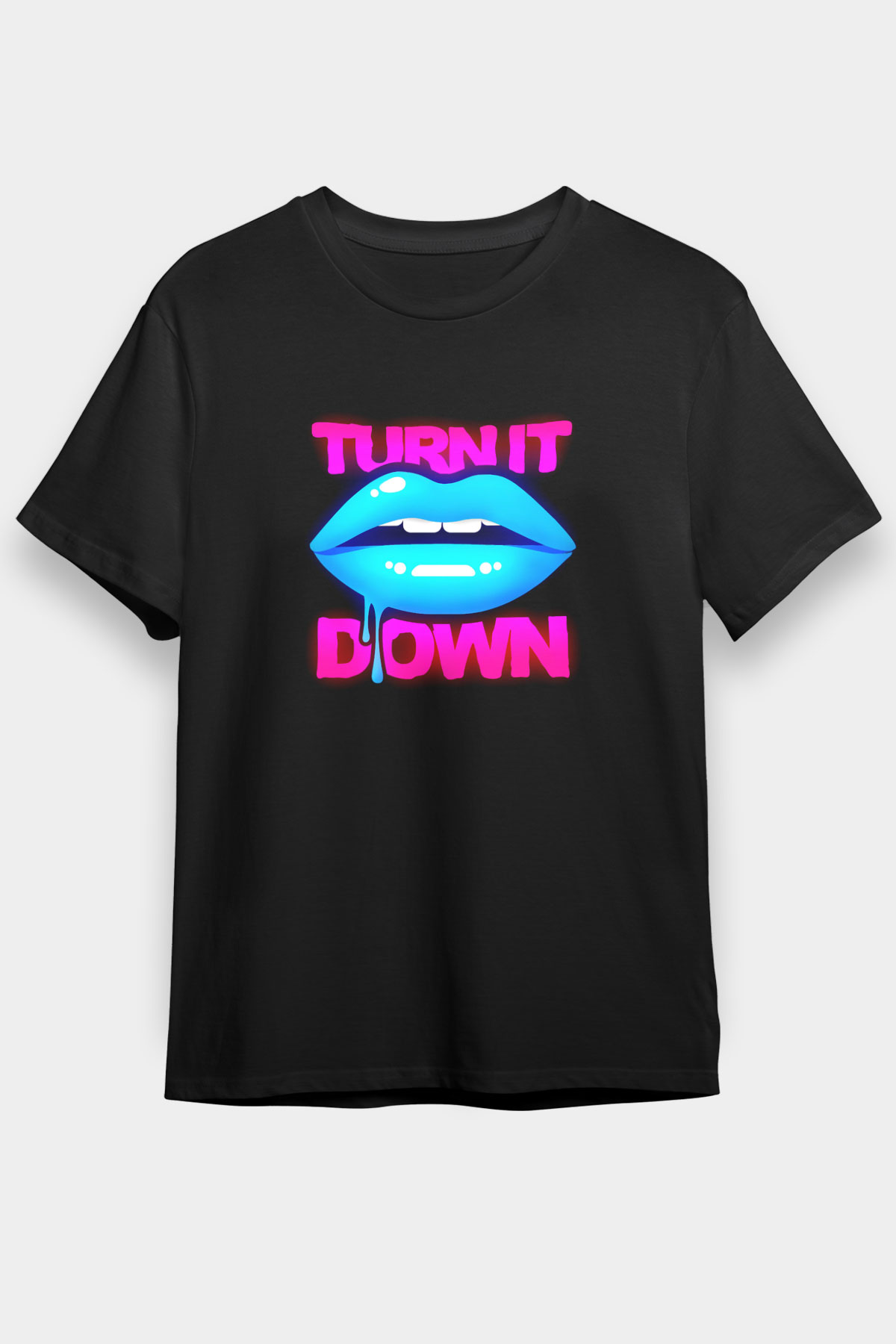 Kaskade Siyah Unisex Tişört T-Shirt - TişörtFabrikası