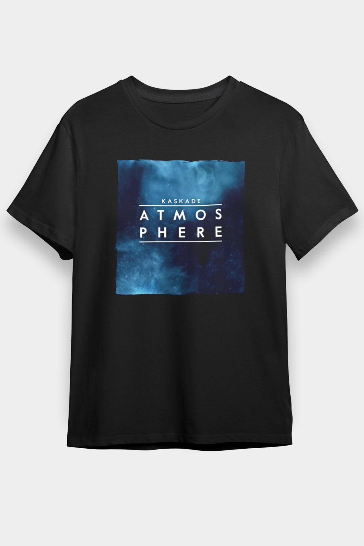 Kaskade Siyah Unisex Tişört T-Shirt - TişörtFabrikası