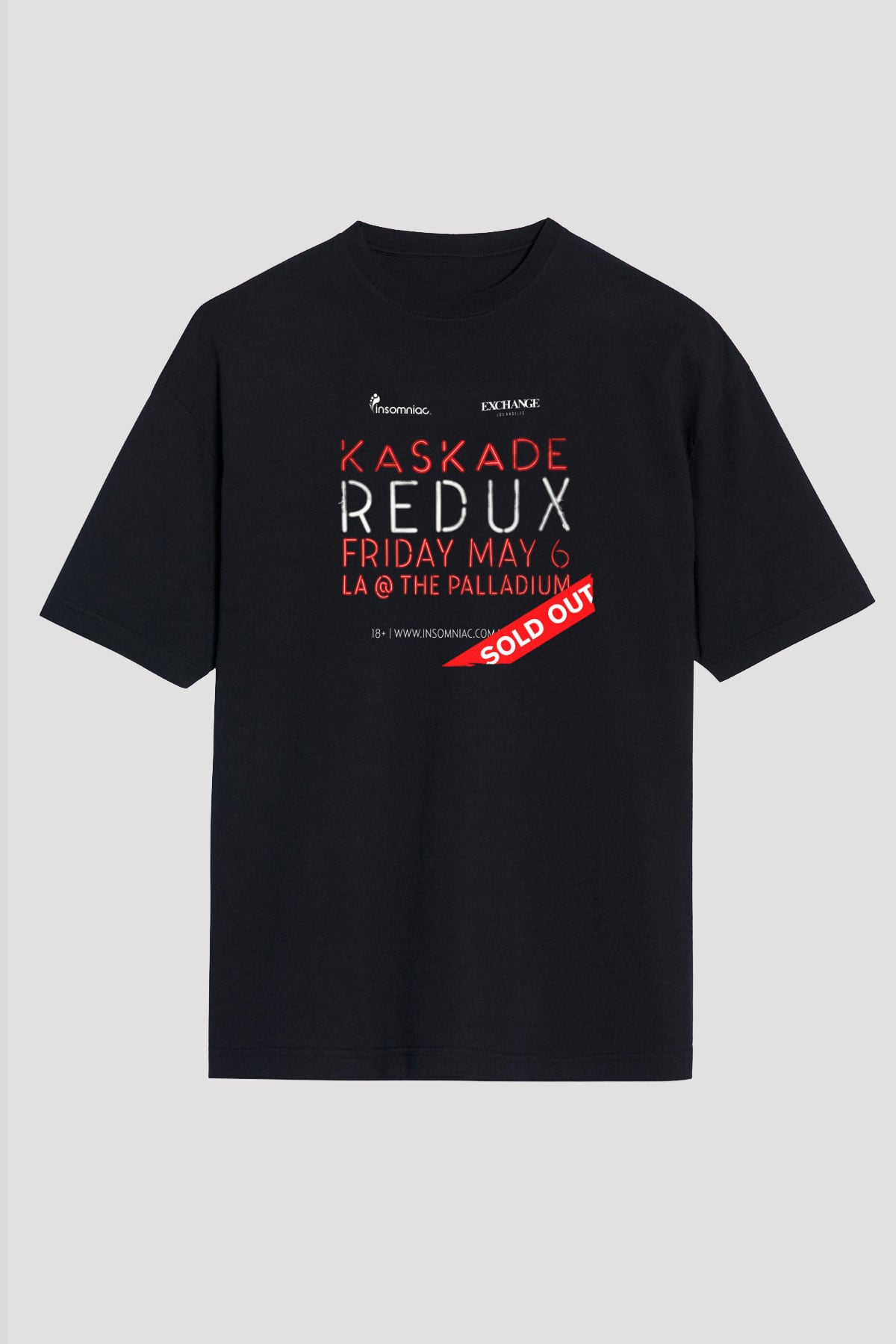 Kaskade Siyah Oversize Tişört Oversize T-shirt - TişörtFabrikası