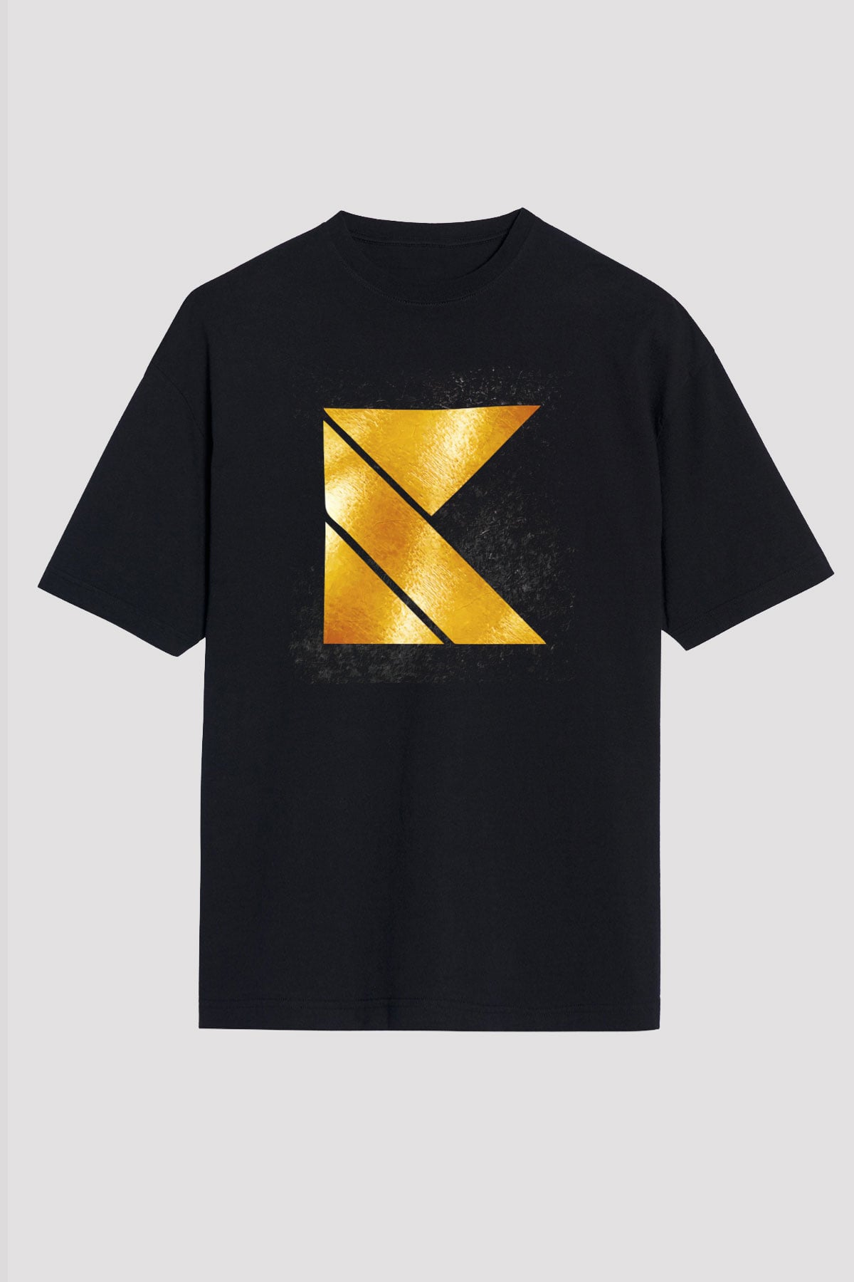 Kaskade Siyah Oversize Tişört Oversize T-shirt - TişörtFabrikası